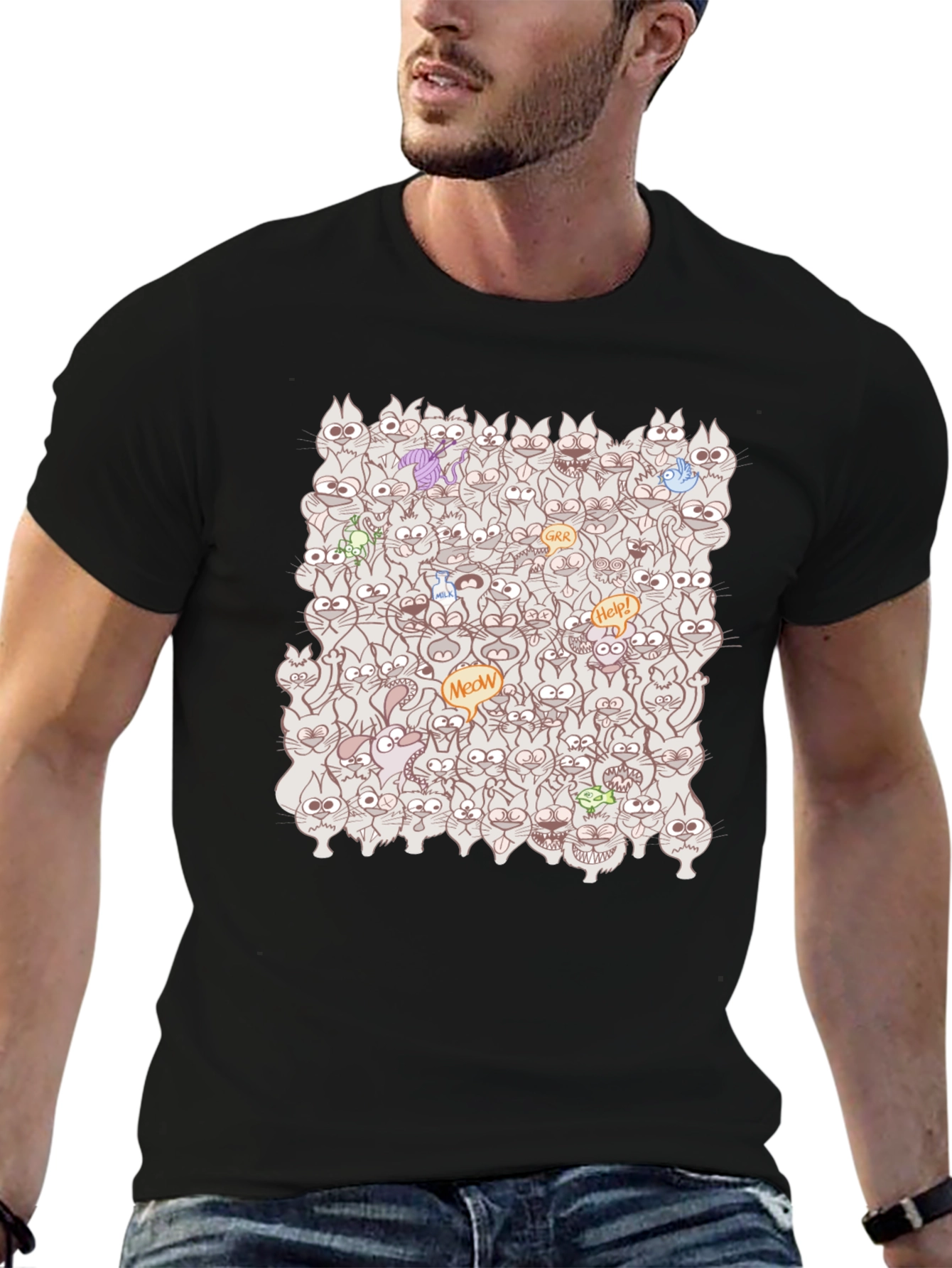 Crazy Cats T-Shirt: Meow Madness!
