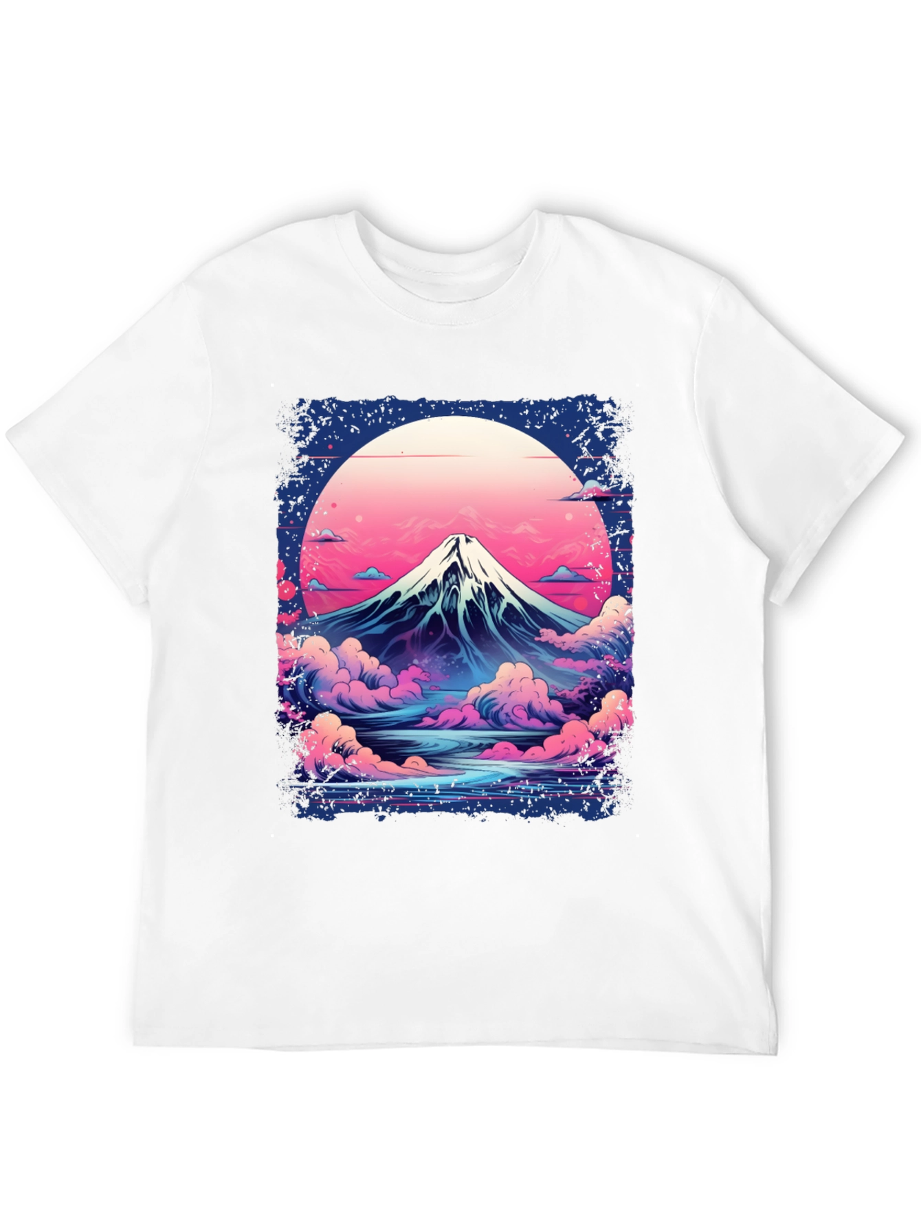 Mount Fuji Graphic Tee - Retro Japanese Art