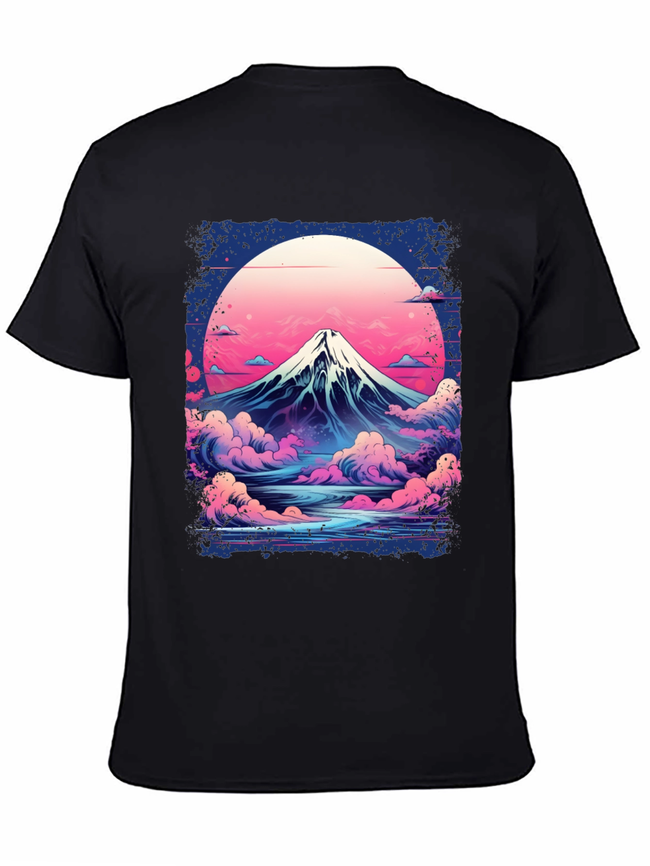 Mount Fuji Graphic Tee - Retro Japanese Art