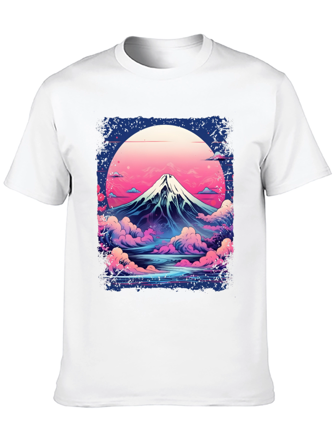Mount Fuji Graphic Tee - Retro Japanese Art