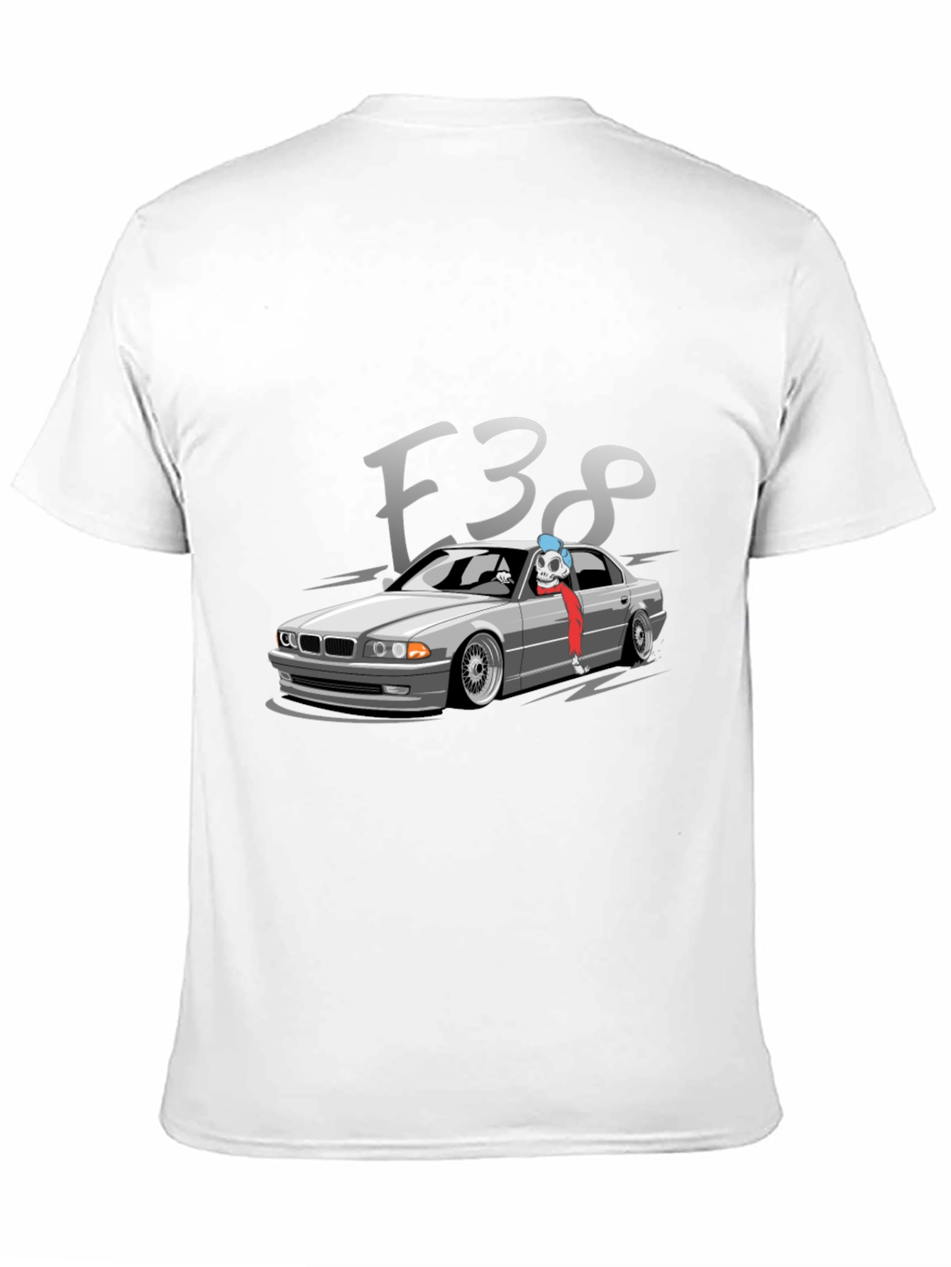E38 BMW Car Graphic Tee - Black