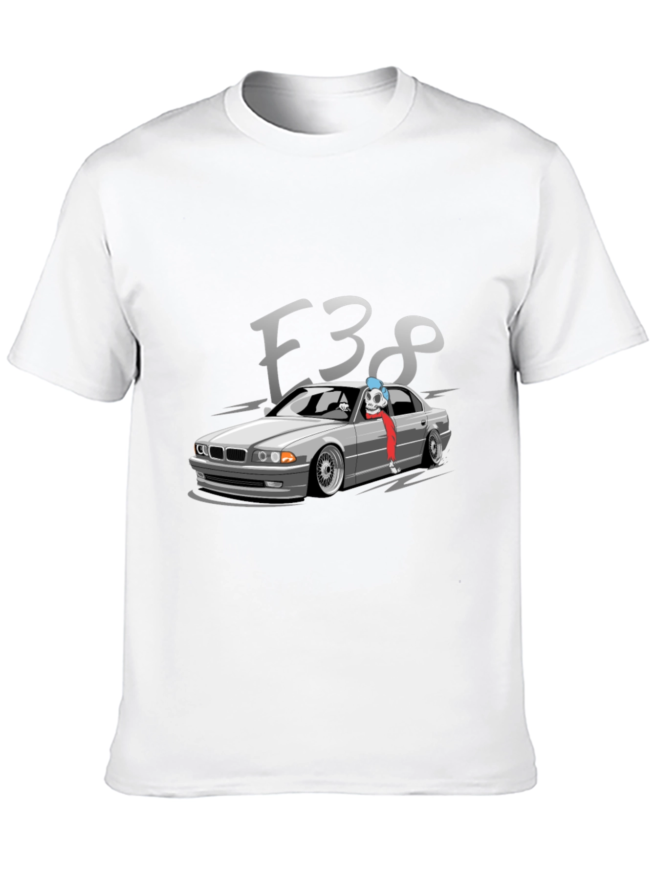 E38 BMW Car Graphic Tee - Black
