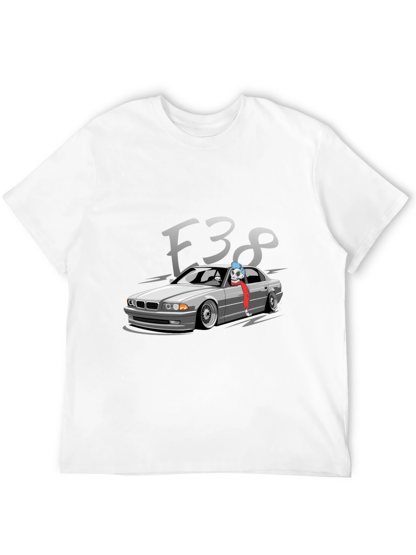 E38 BMW Car Graphic Tee - Black