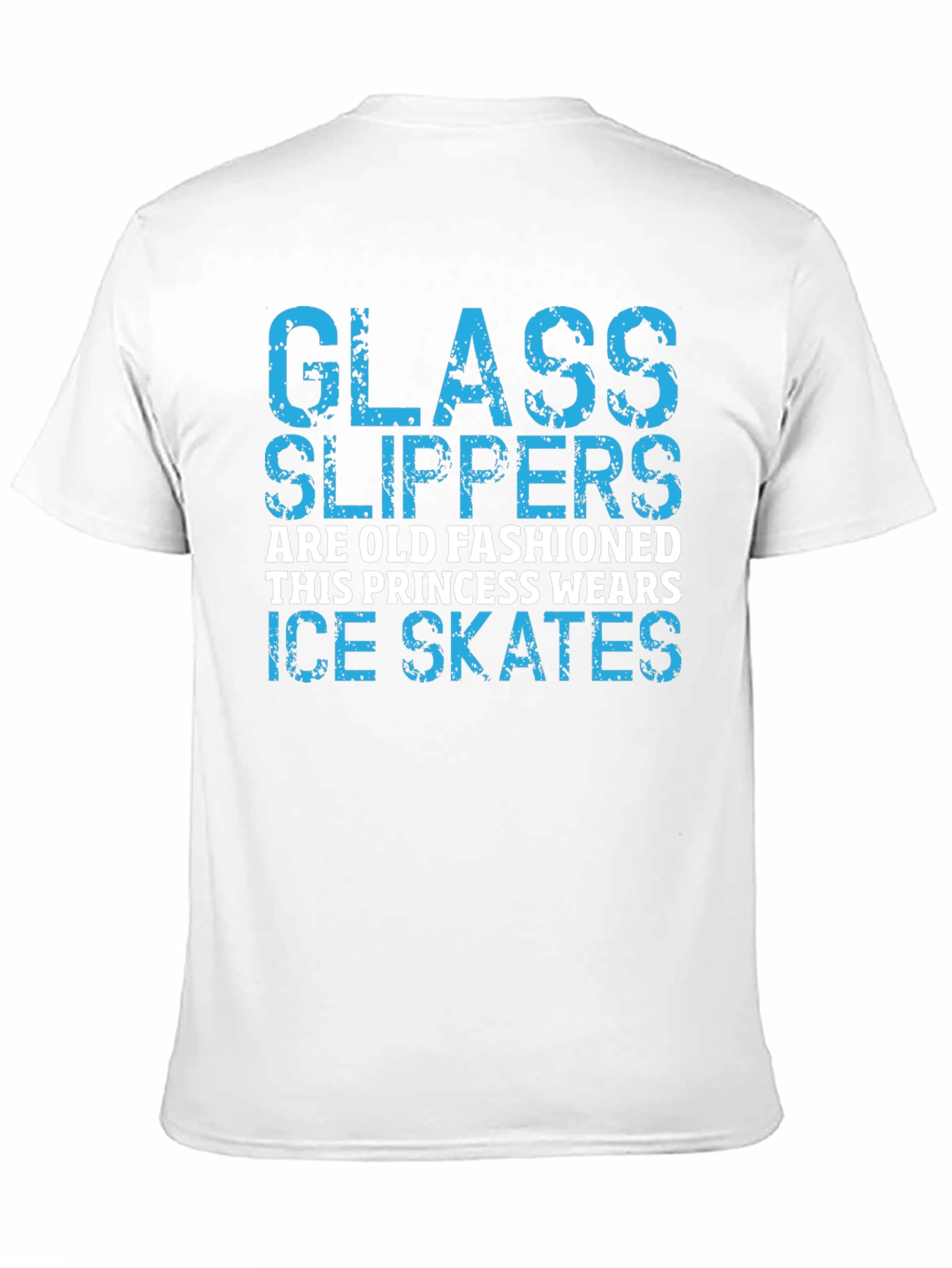 Glass Slippers Princess Ice Skates Black T-Shirt