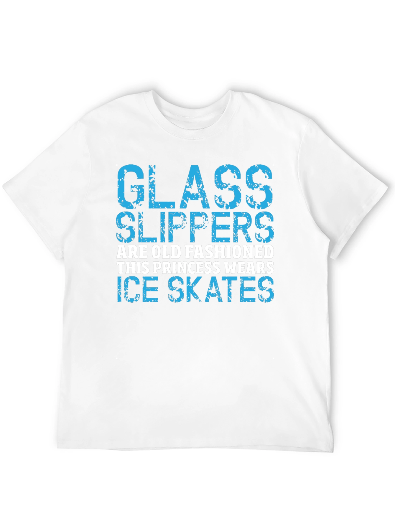 Glass Slippers Princess Ice Skates Black T-Shirt