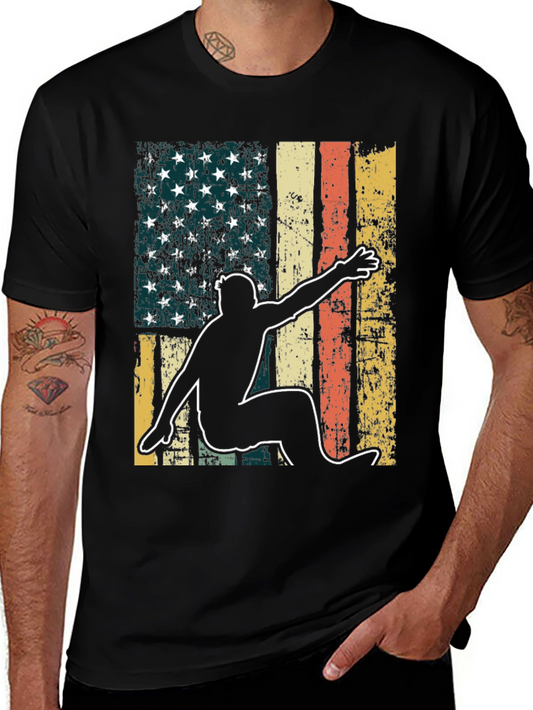 American Flag Surfer Graphic Tee