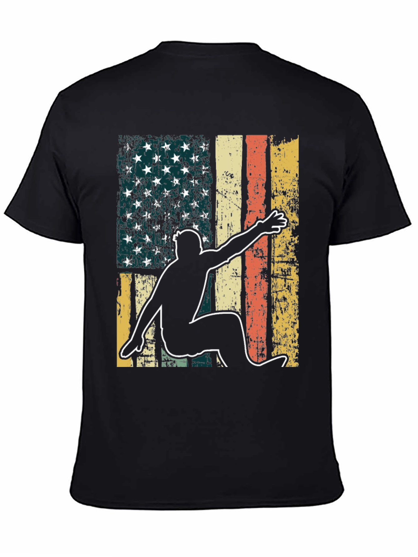 American Flag Surfer Graphic Tee