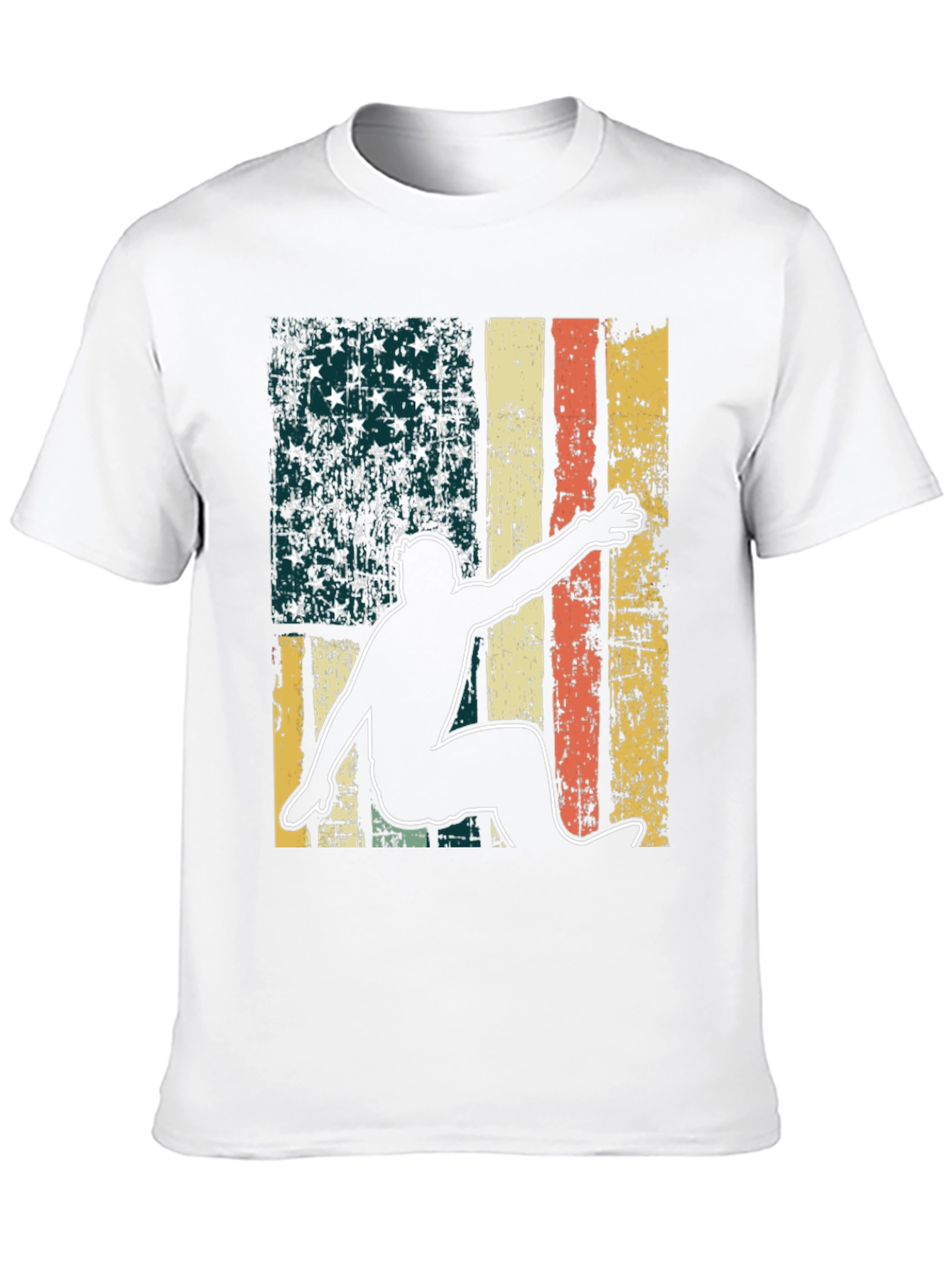 American Flag Surfer Graphic Tee