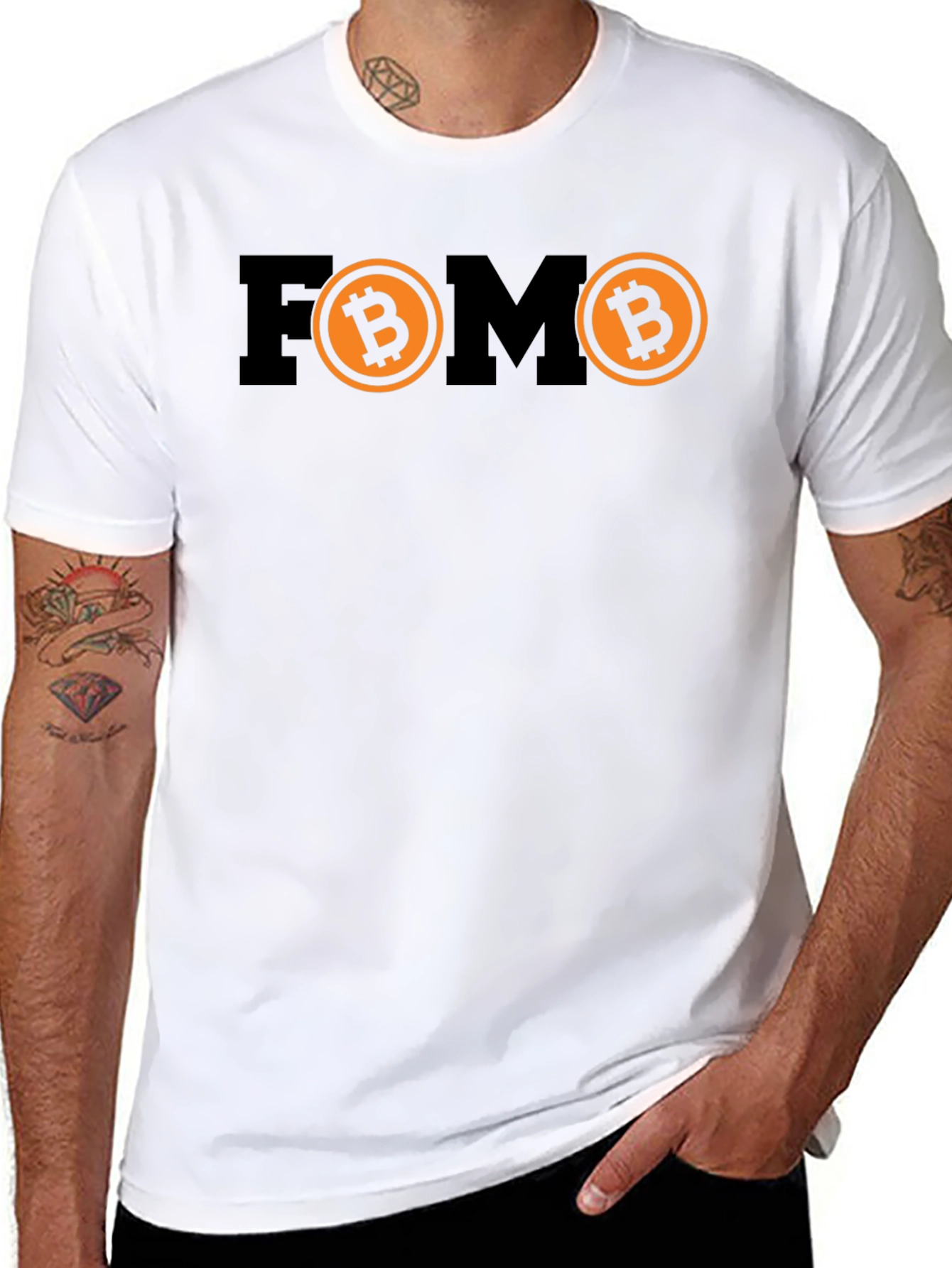 FOMO Bitcoin Graphic T-Shirt - Crypto Currency HODL Tee