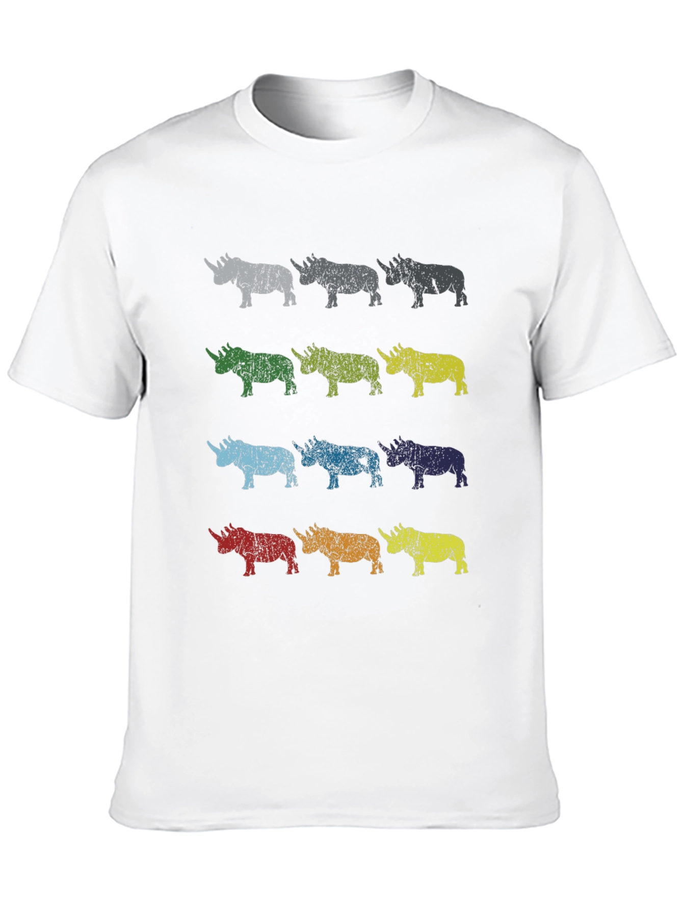 Rhino Pop Art Graphic Tee