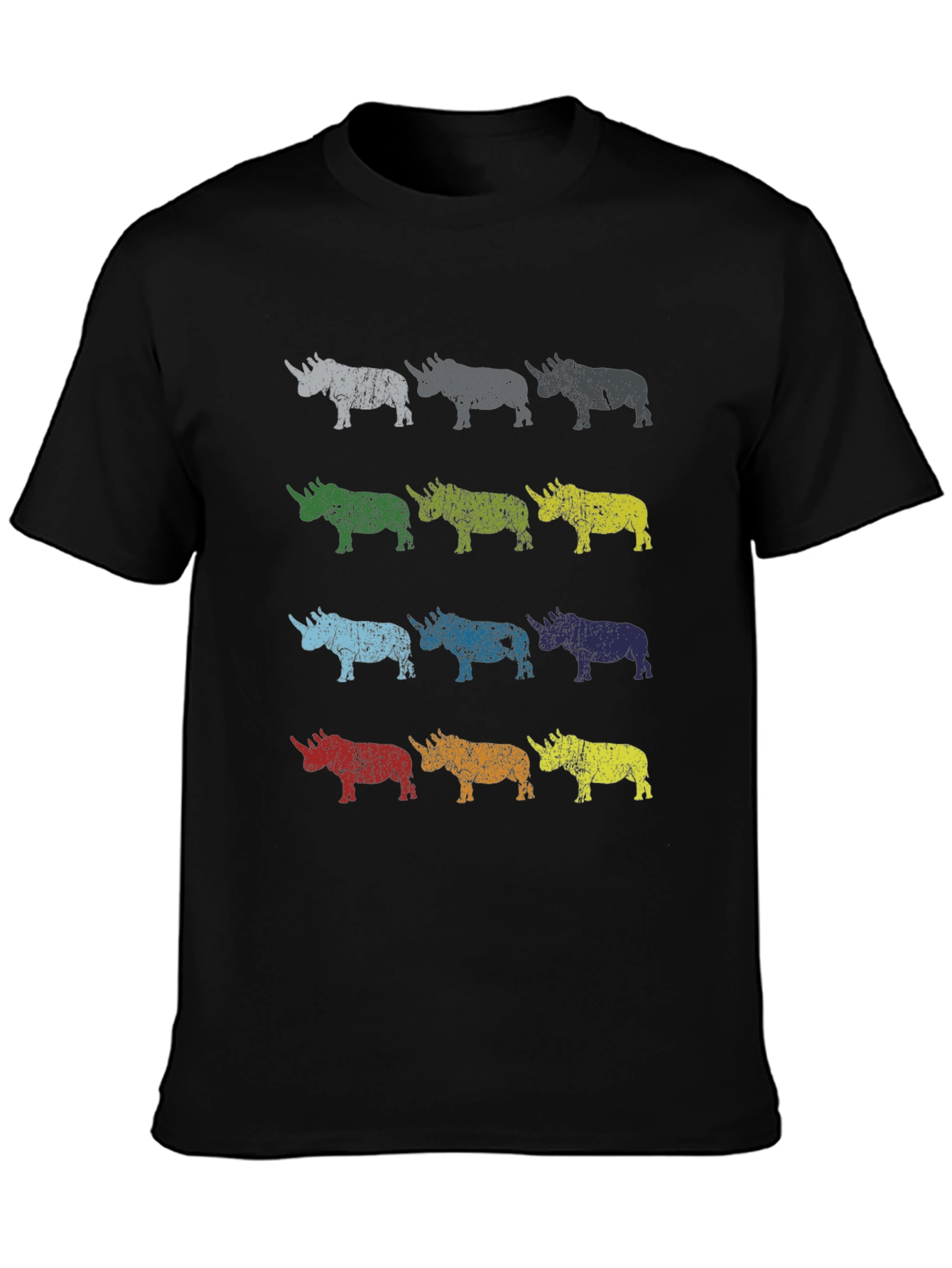 Rhino Pop Art Graphic Tee