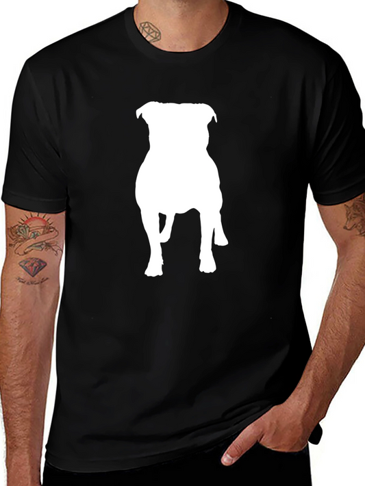 Pitbull Silhouette Black T-Shirt