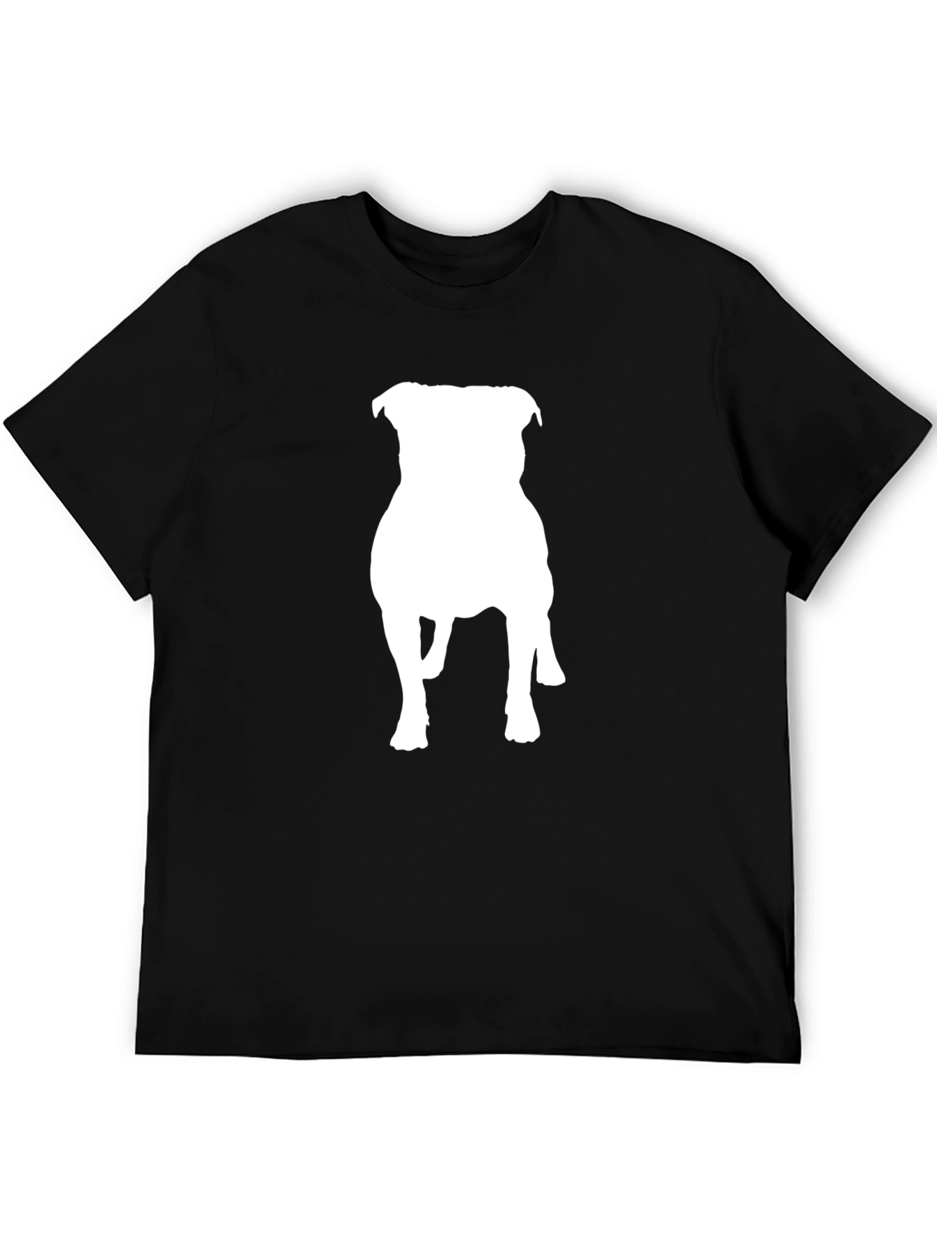Pitbull Silhouette Black T-Shirt