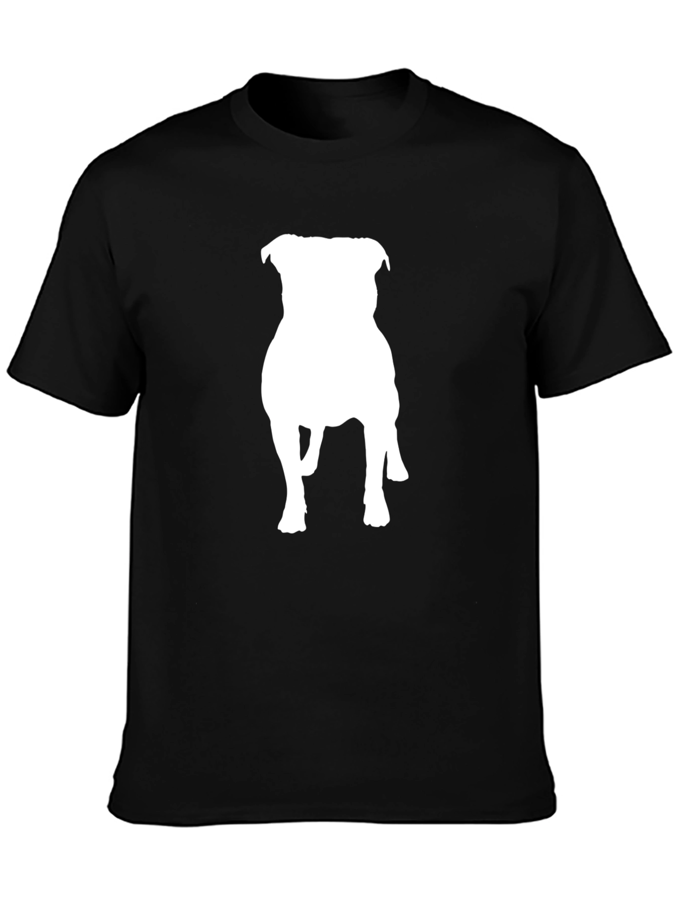 Pitbull Silhouette Black T-Shirt