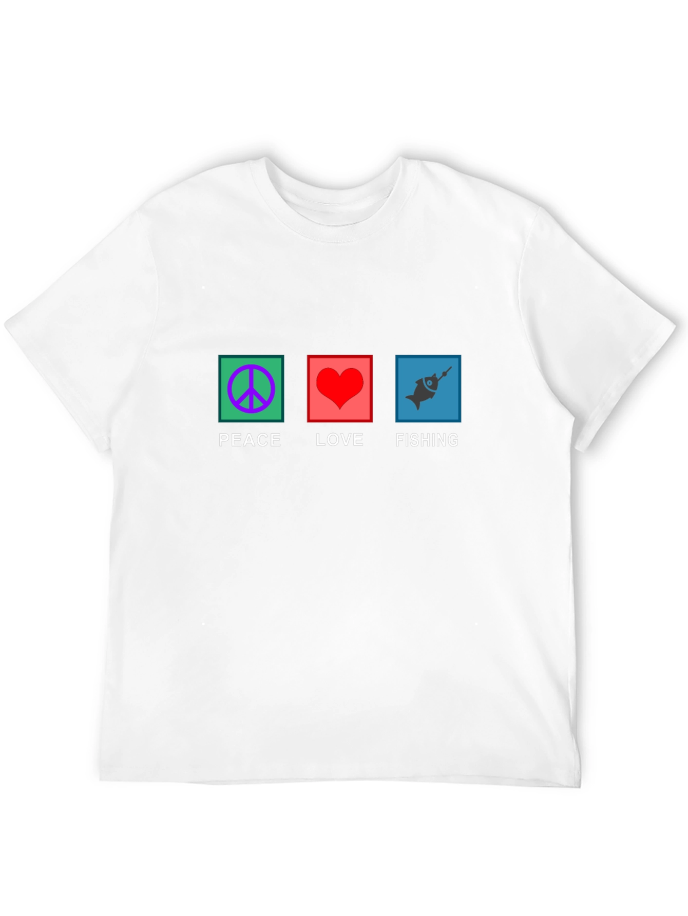 Peace Love Fishing Graphic Tee