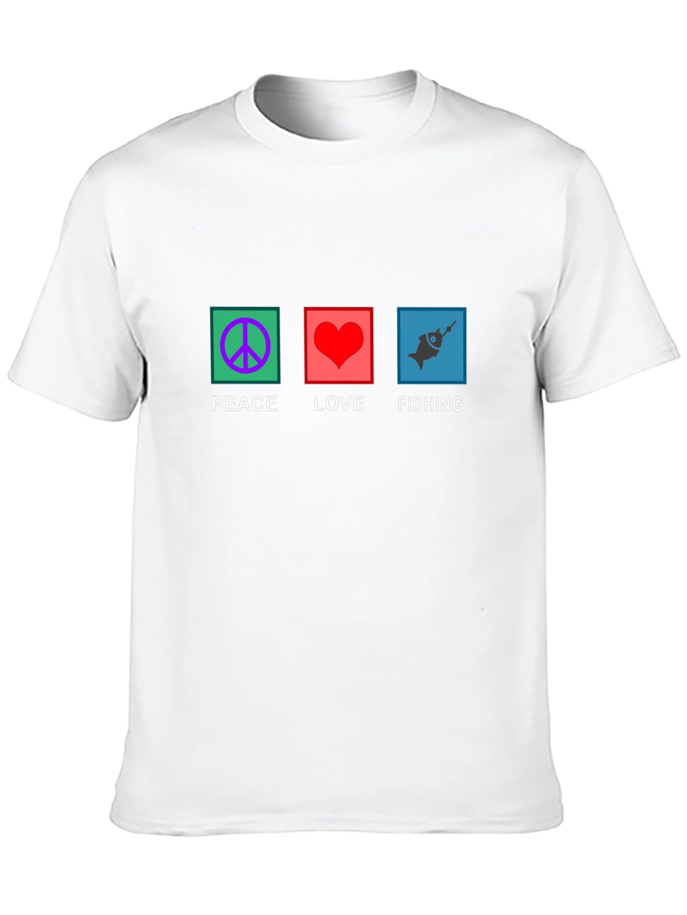Peace Love Fishing Graphic Tee