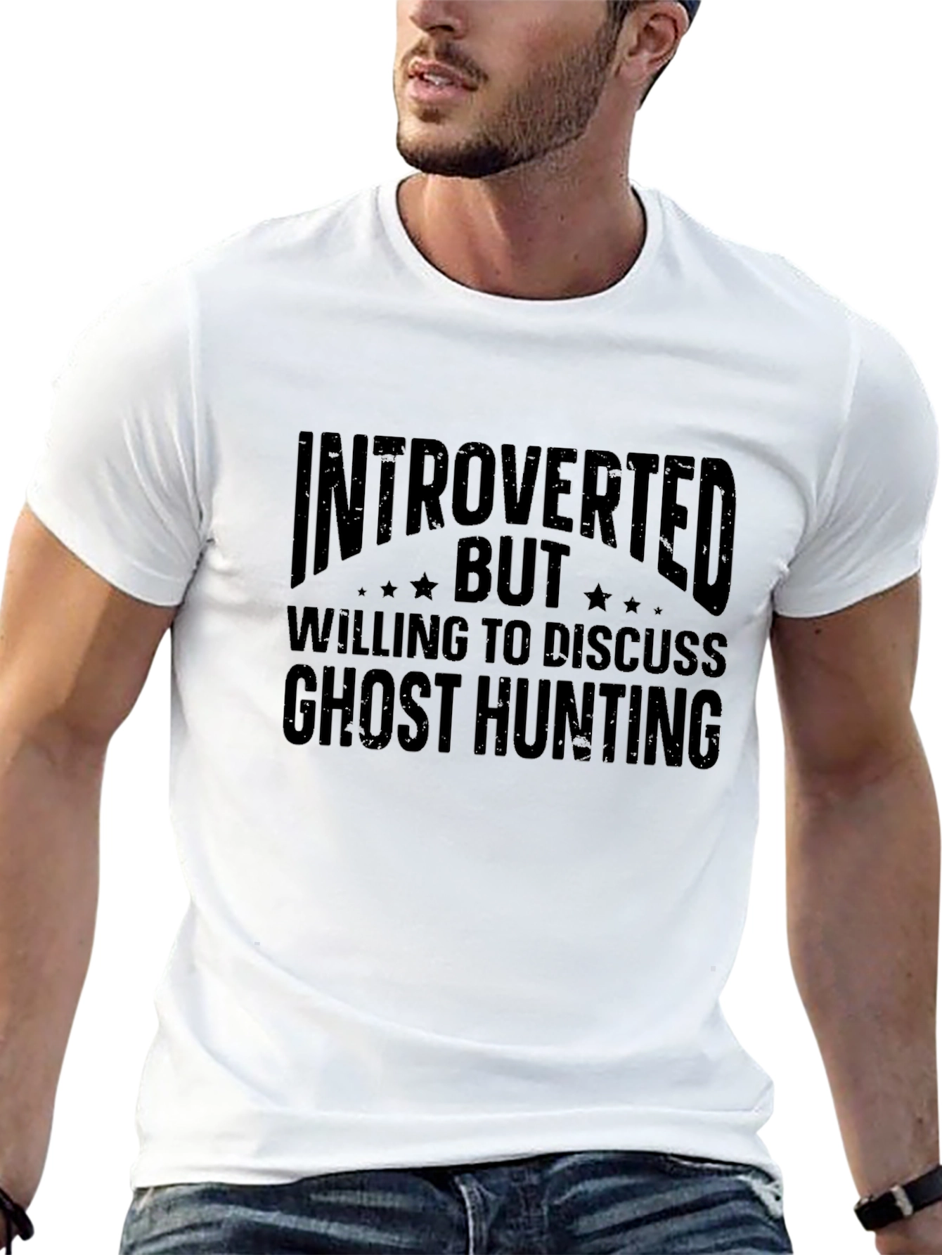 Introverted Ghost Hunting Black Tee