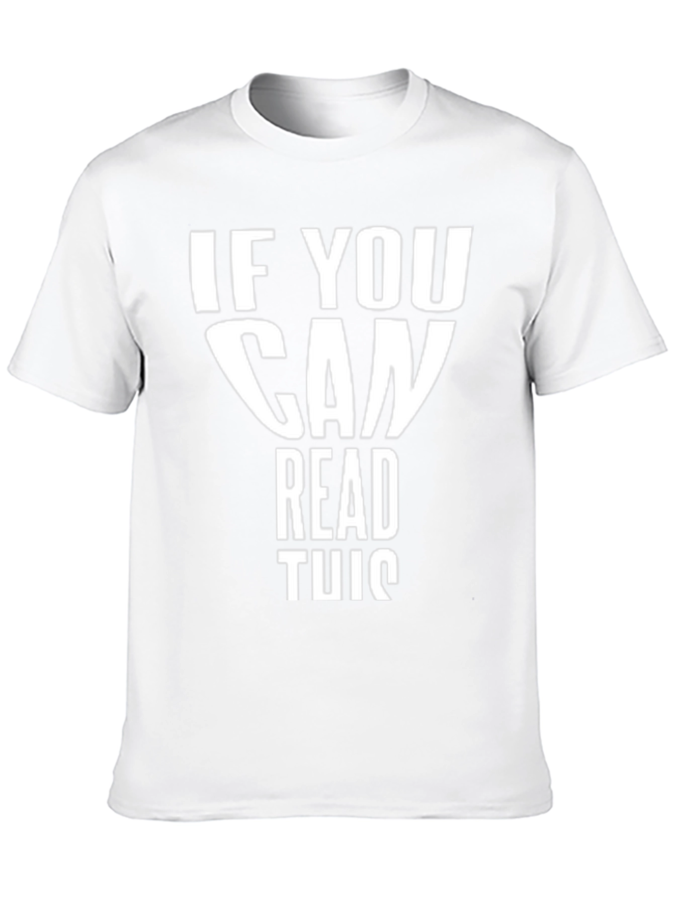 Funny If You Can Read This Black T-Shirt