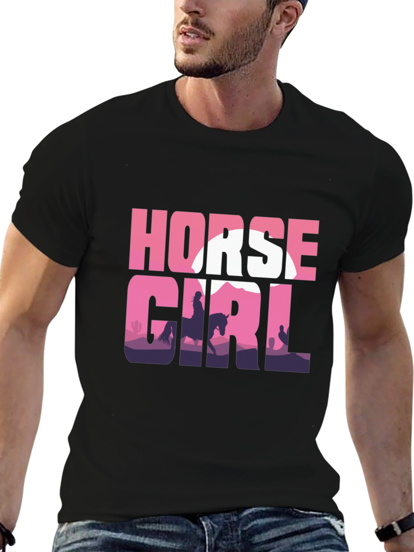 Horse Girl Silhouette T-Shirt