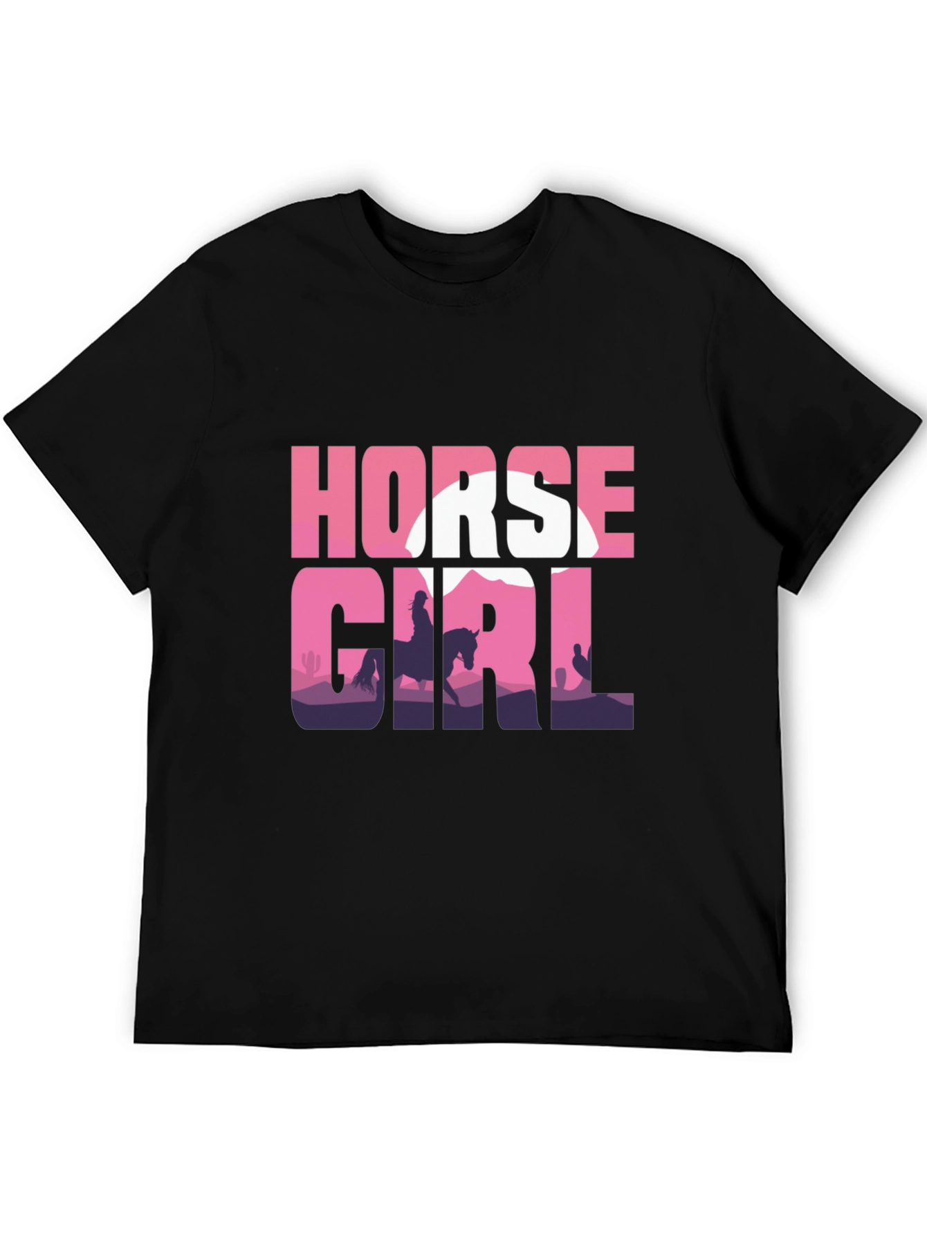 Horse Girl Silhouette T-Shirt