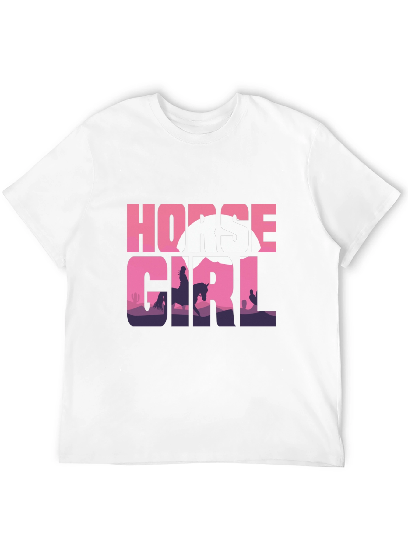 Horse Girl Silhouette T-Shirt