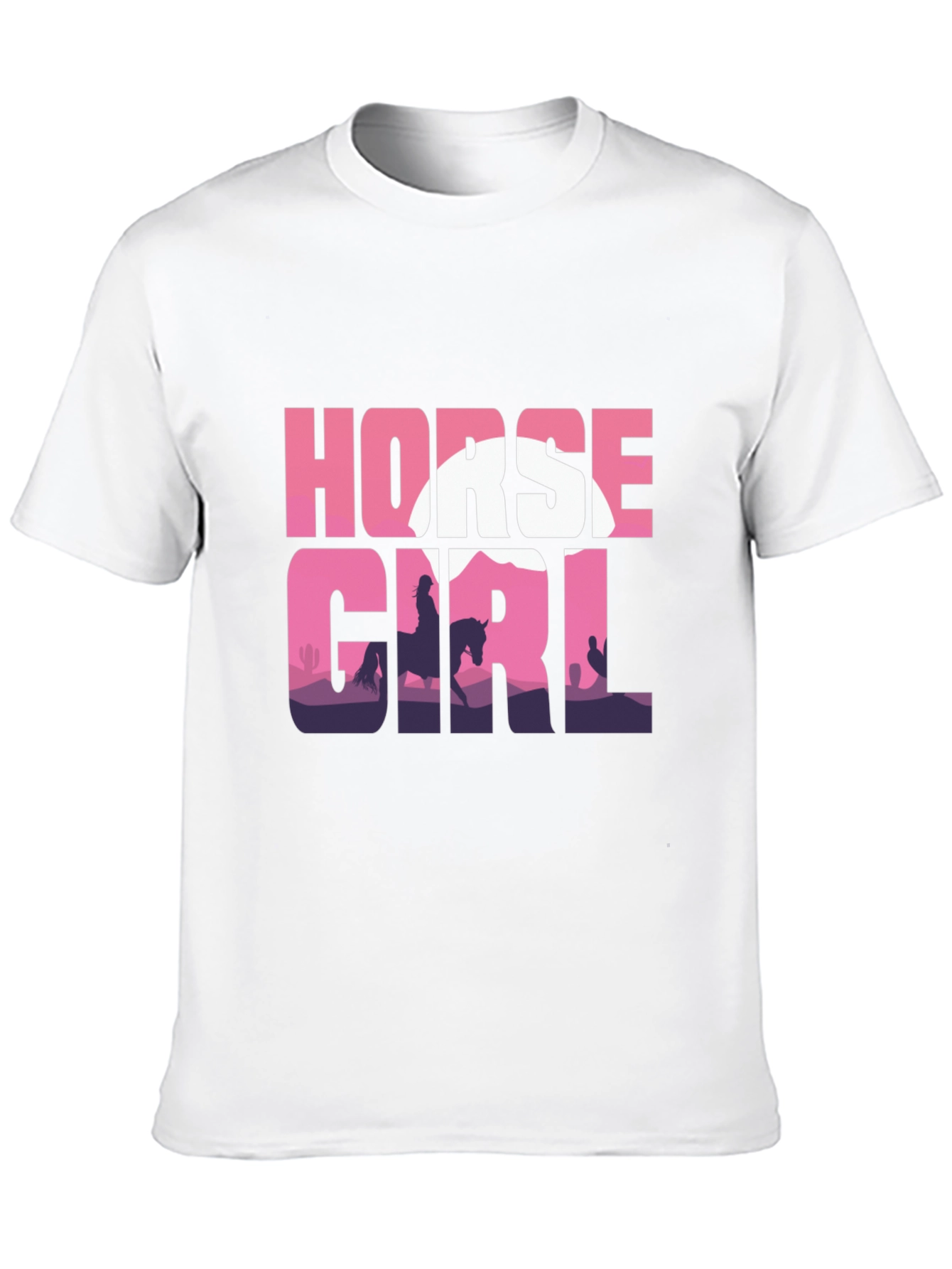 Horse Girl Silhouette T-Shirt