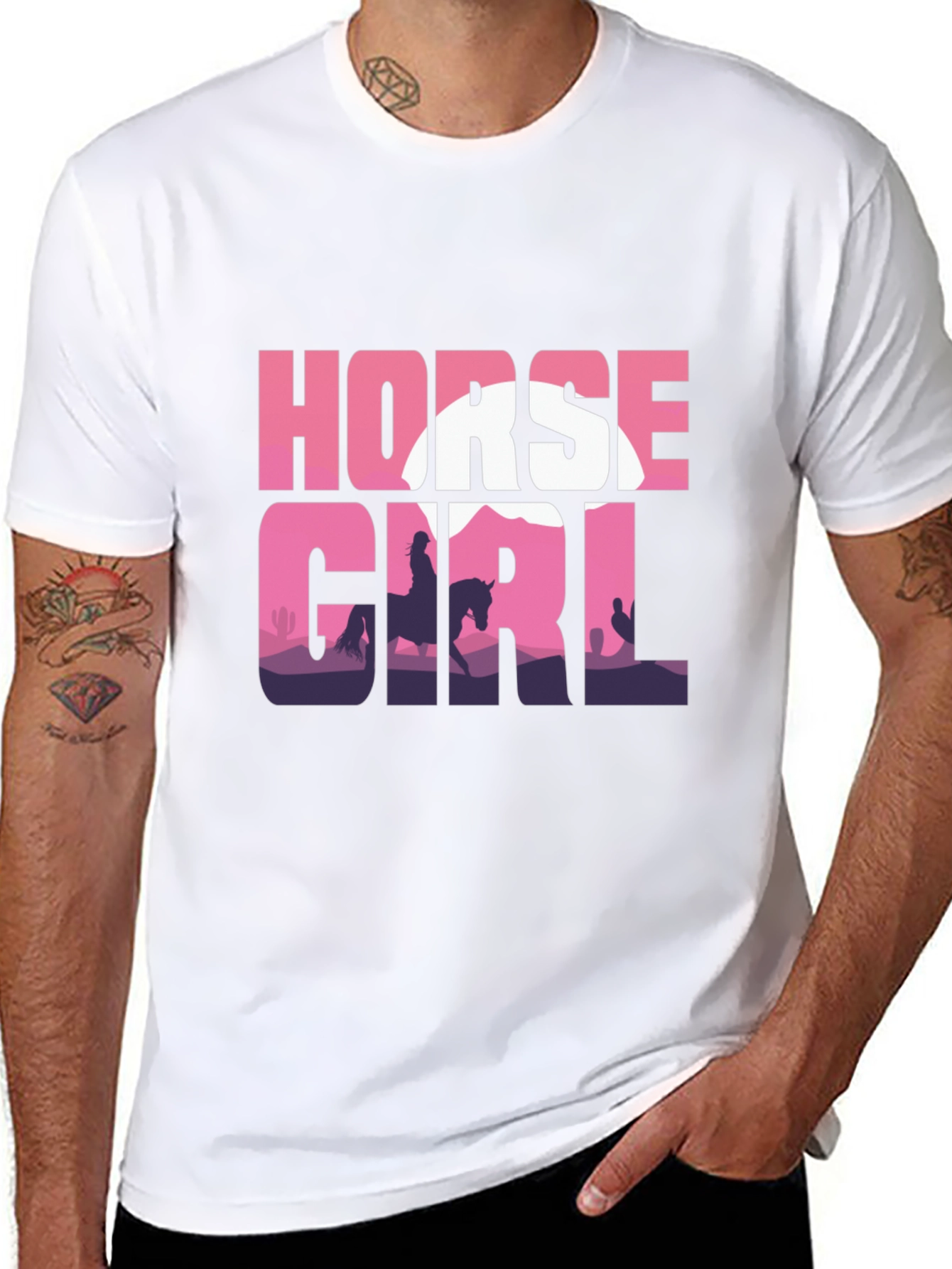Horse Girl Silhouette T-Shirt