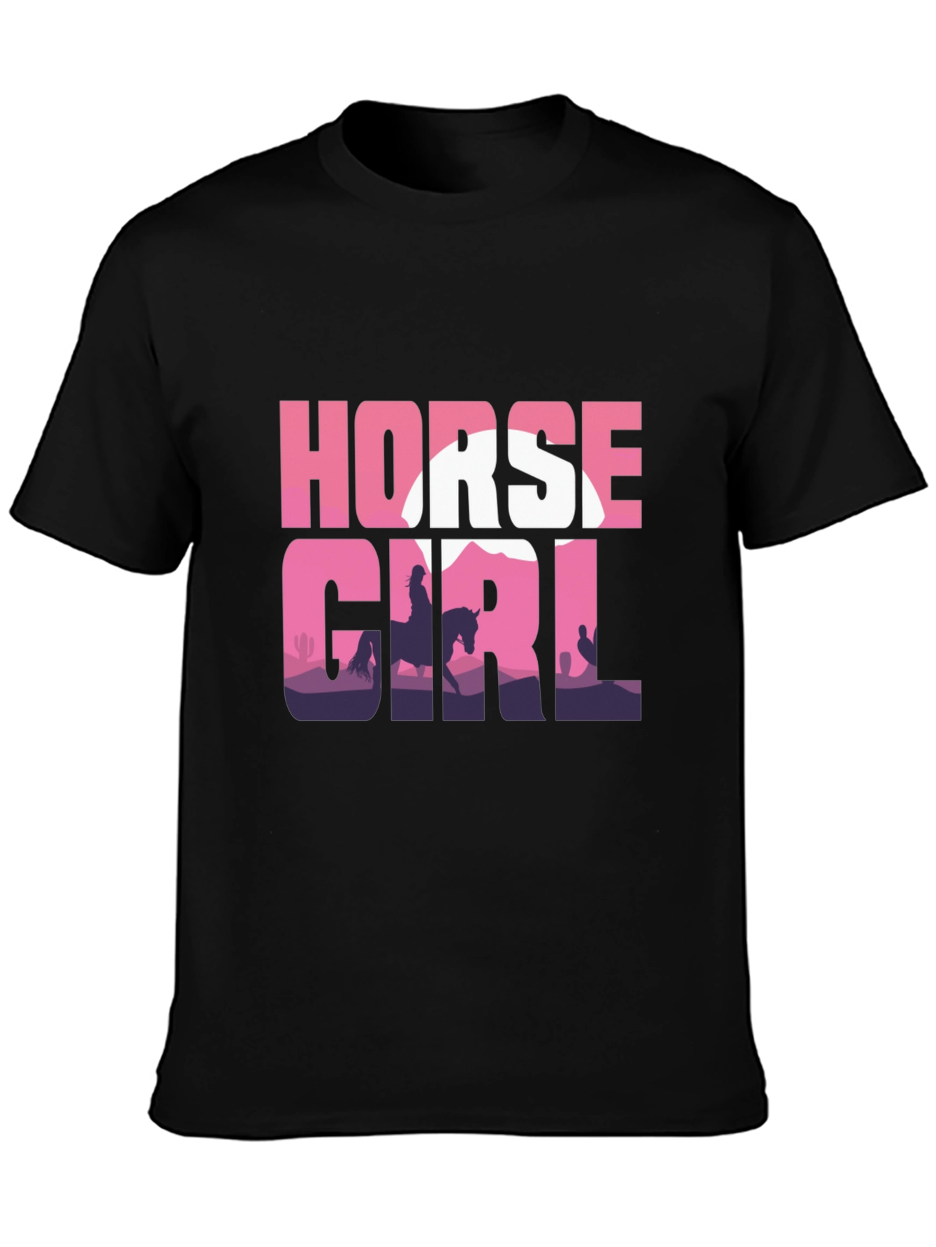 Horse Girl Silhouette T-Shirt