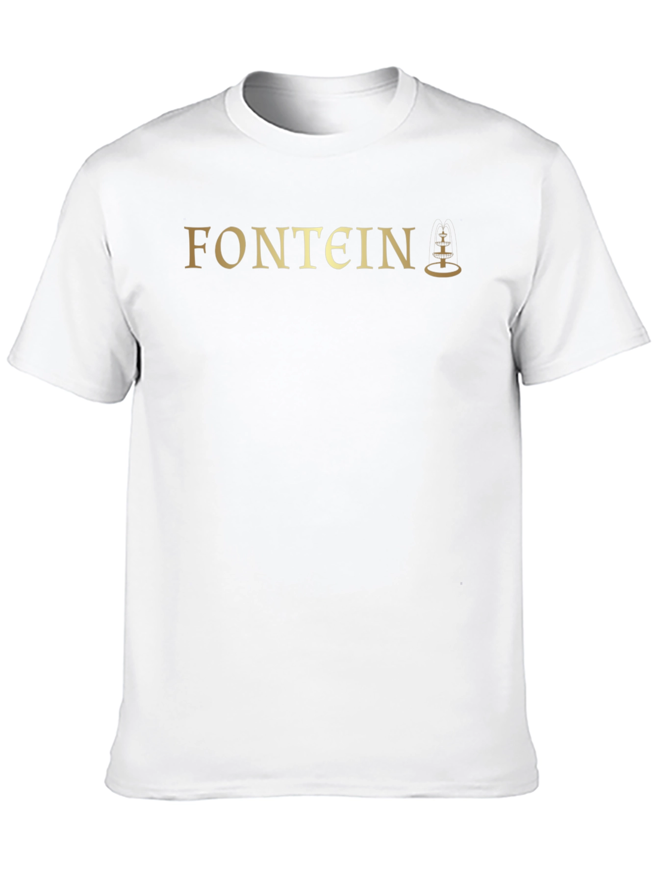 Fontein Black T-Shirt with Gold Logo