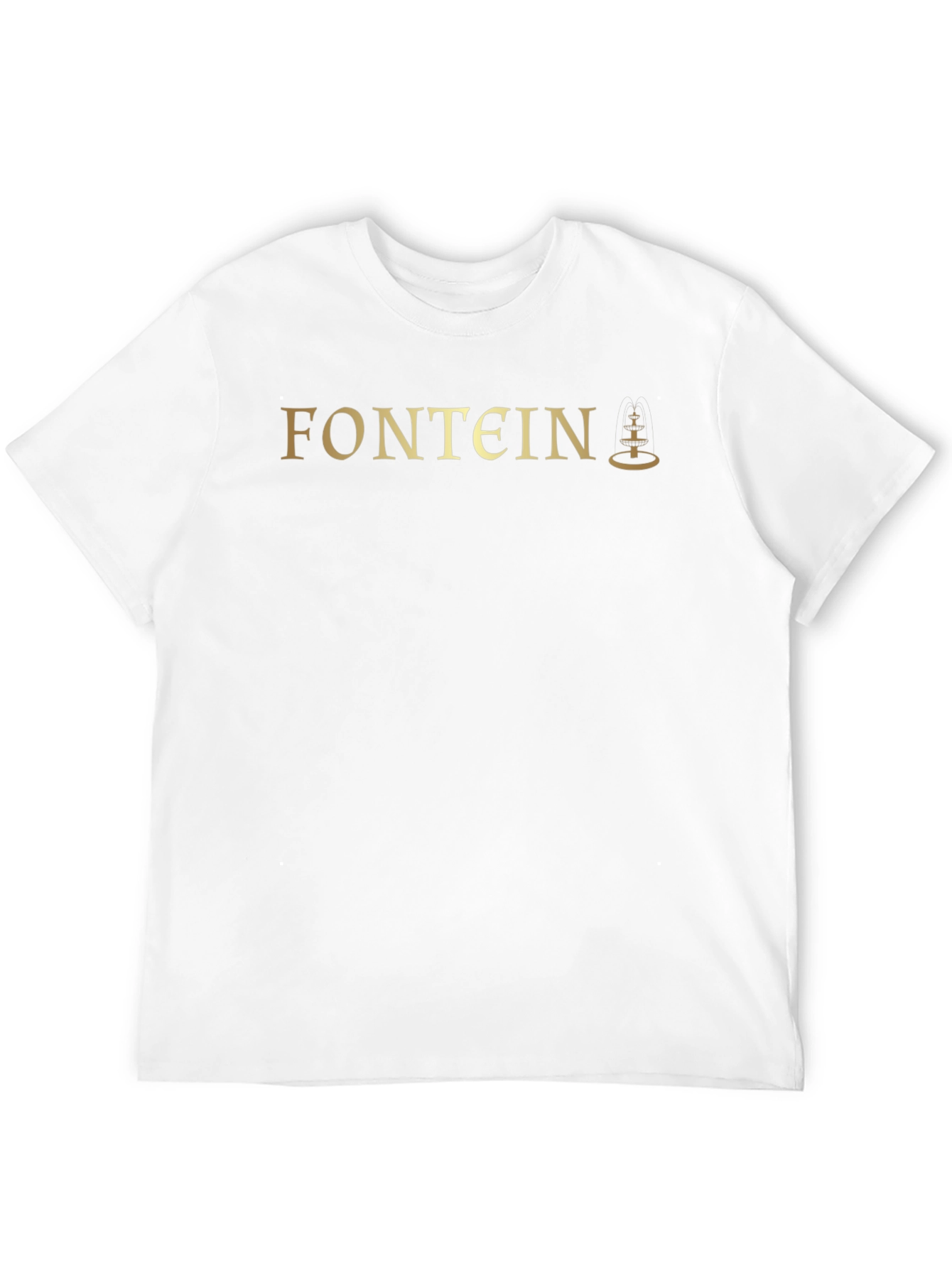 Fontein Black T-Shirt with Gold Logo