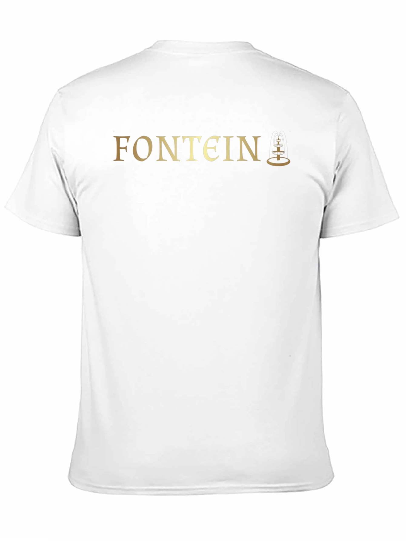 Fontein Black T-Shirt with Gold Logo