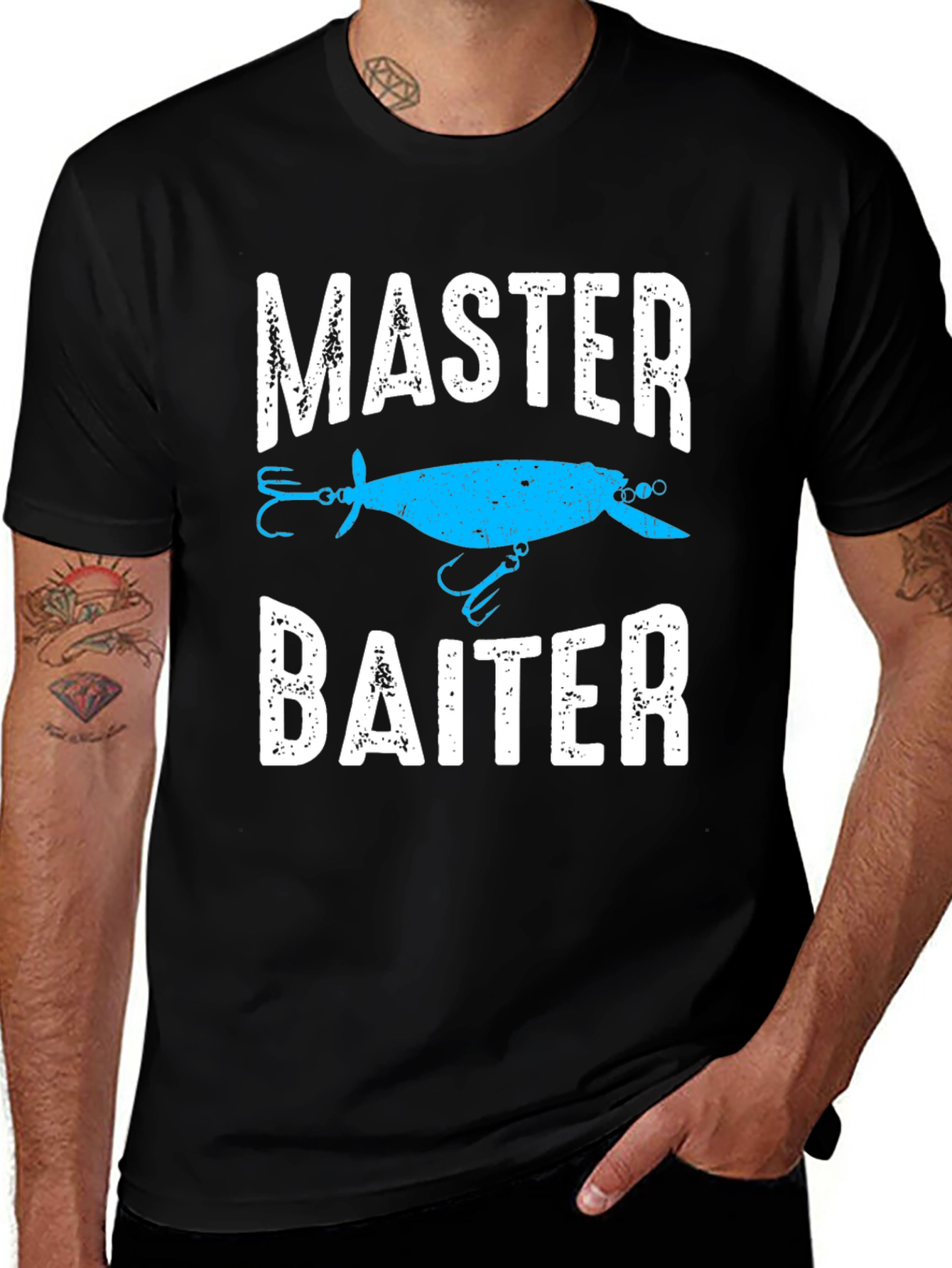 Master Baiter Fishing Lure T-Shirt - Funny Fisherman Tee