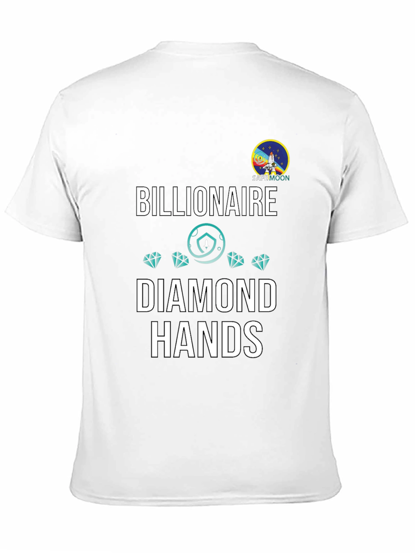 Billionaire Diamond Hands Safemoon Black T-Shirt