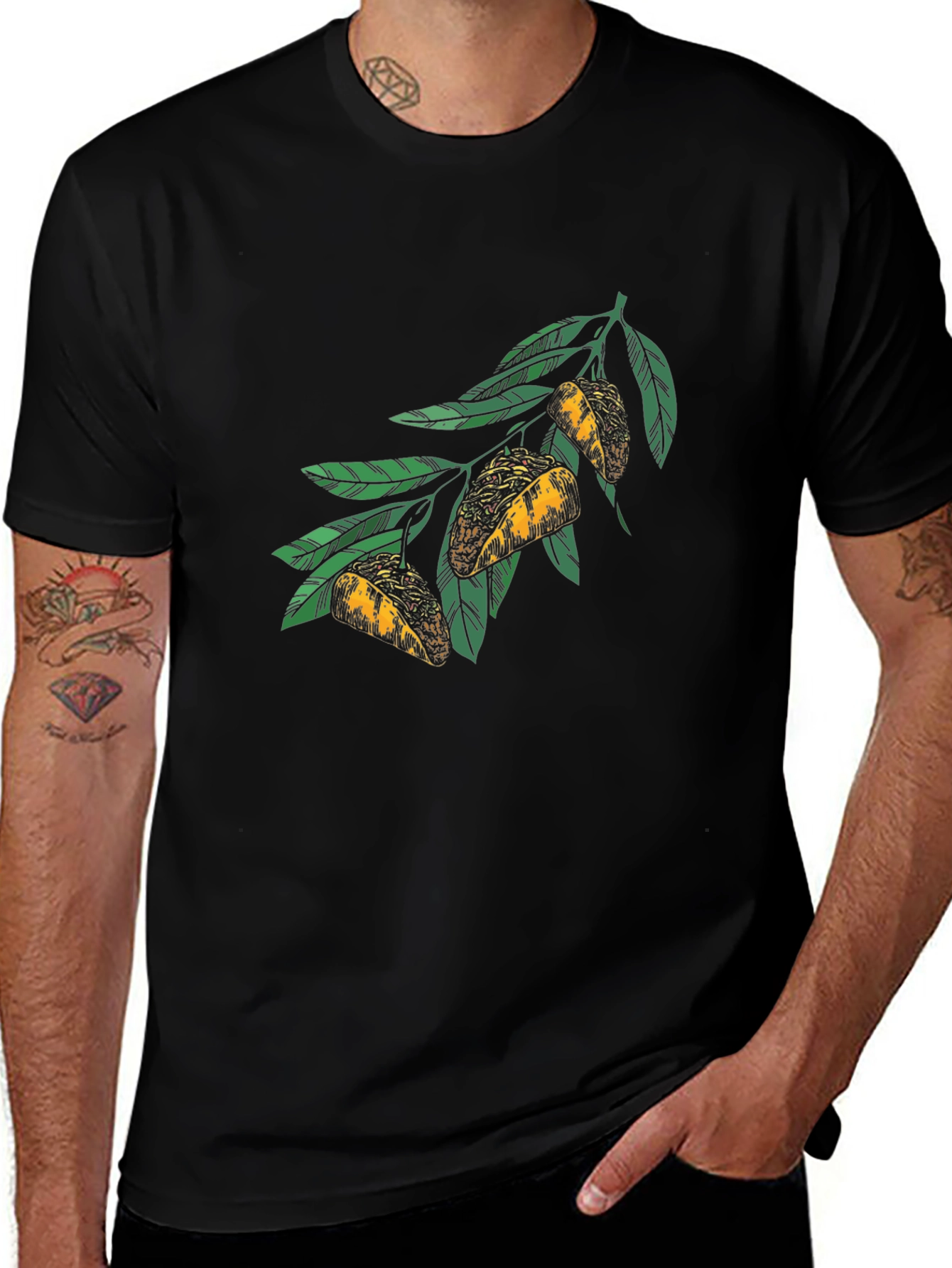 Taco Branch Graphic T-Shirt - Unique Design