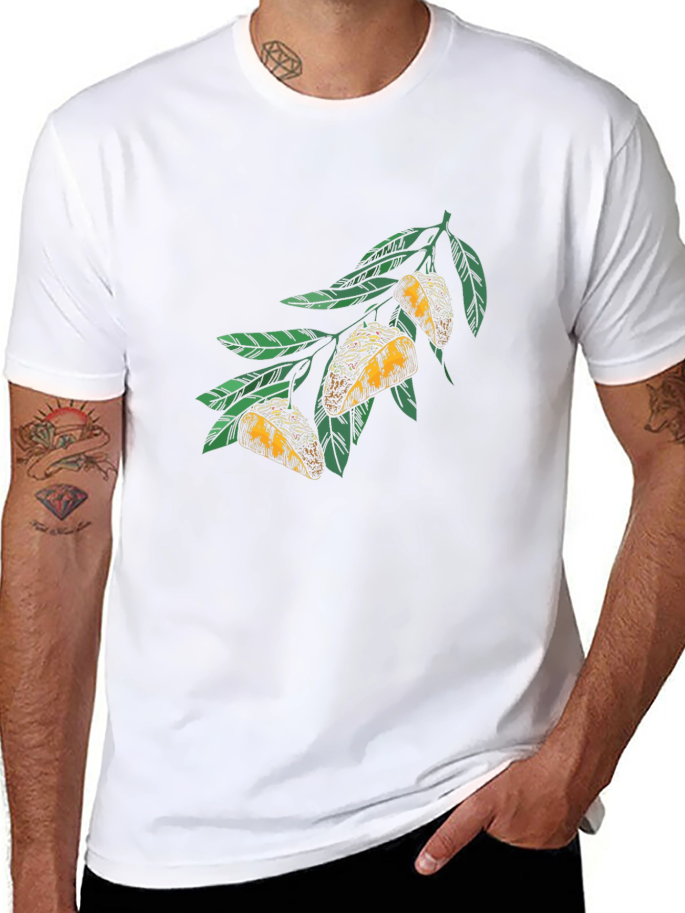 Taco Branch Graphic T-Shirt - Unique Design