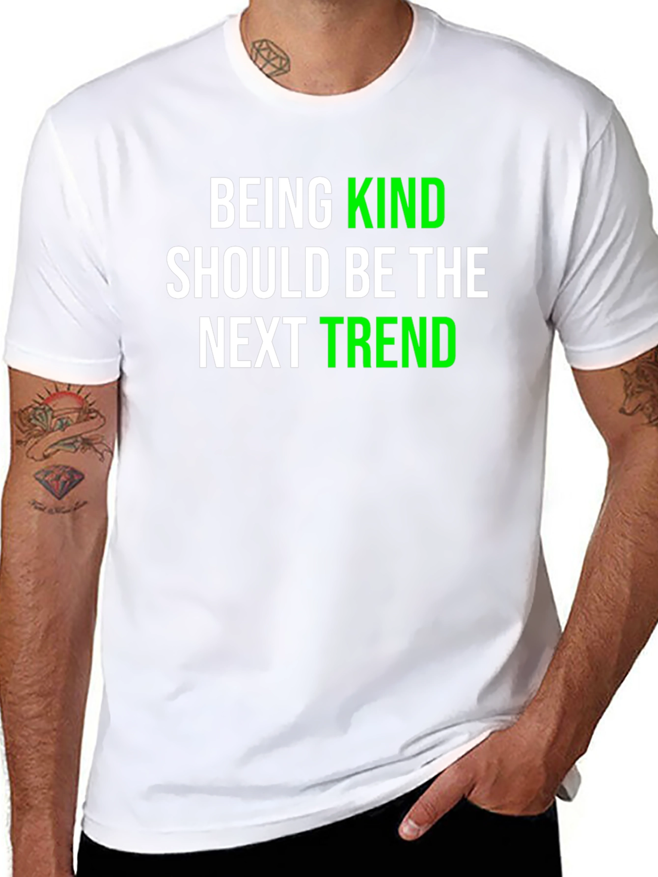 Kindness Trend Graphic Tee - Black