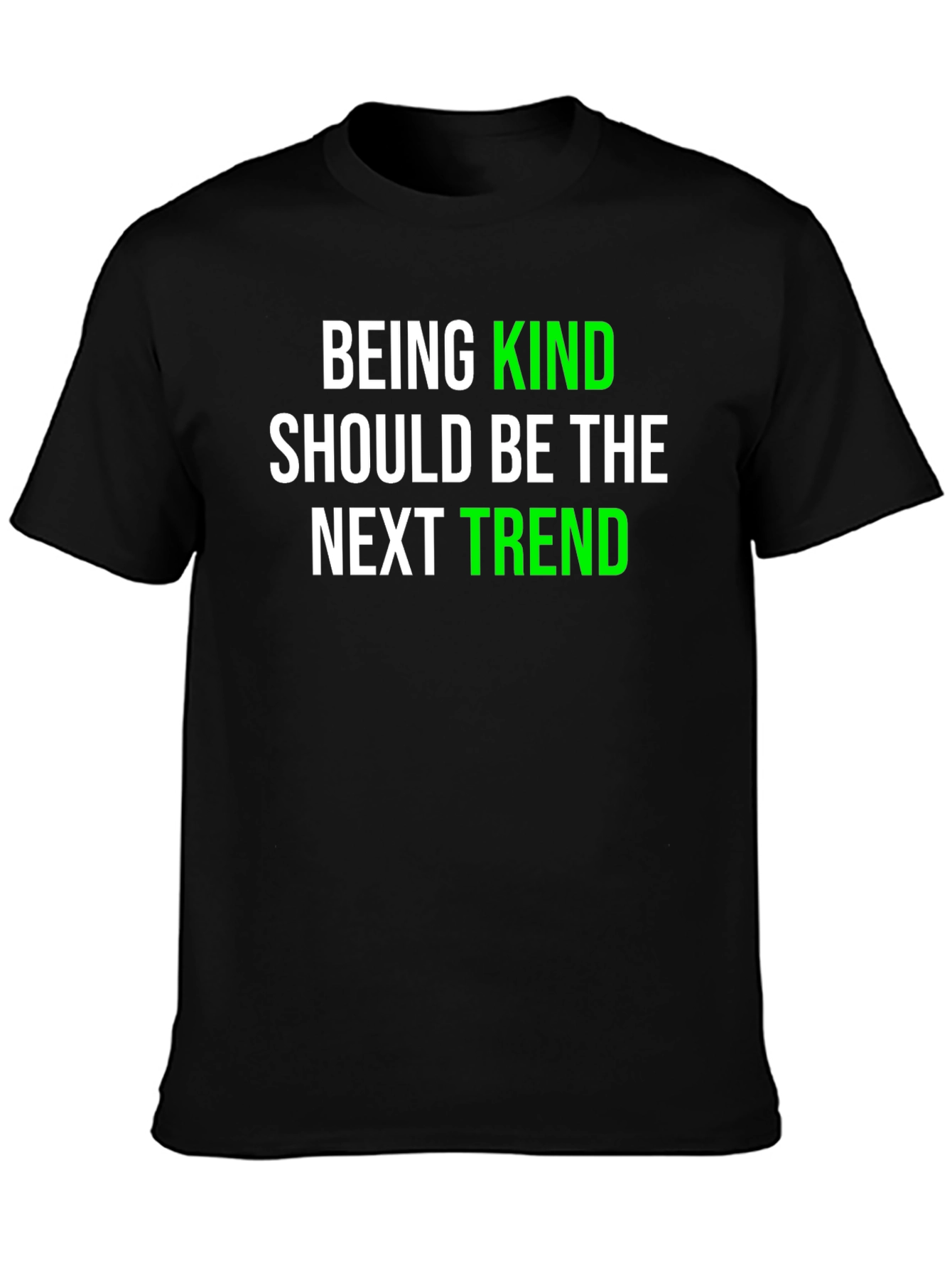 Kindness Trend Graphic Tee - Black