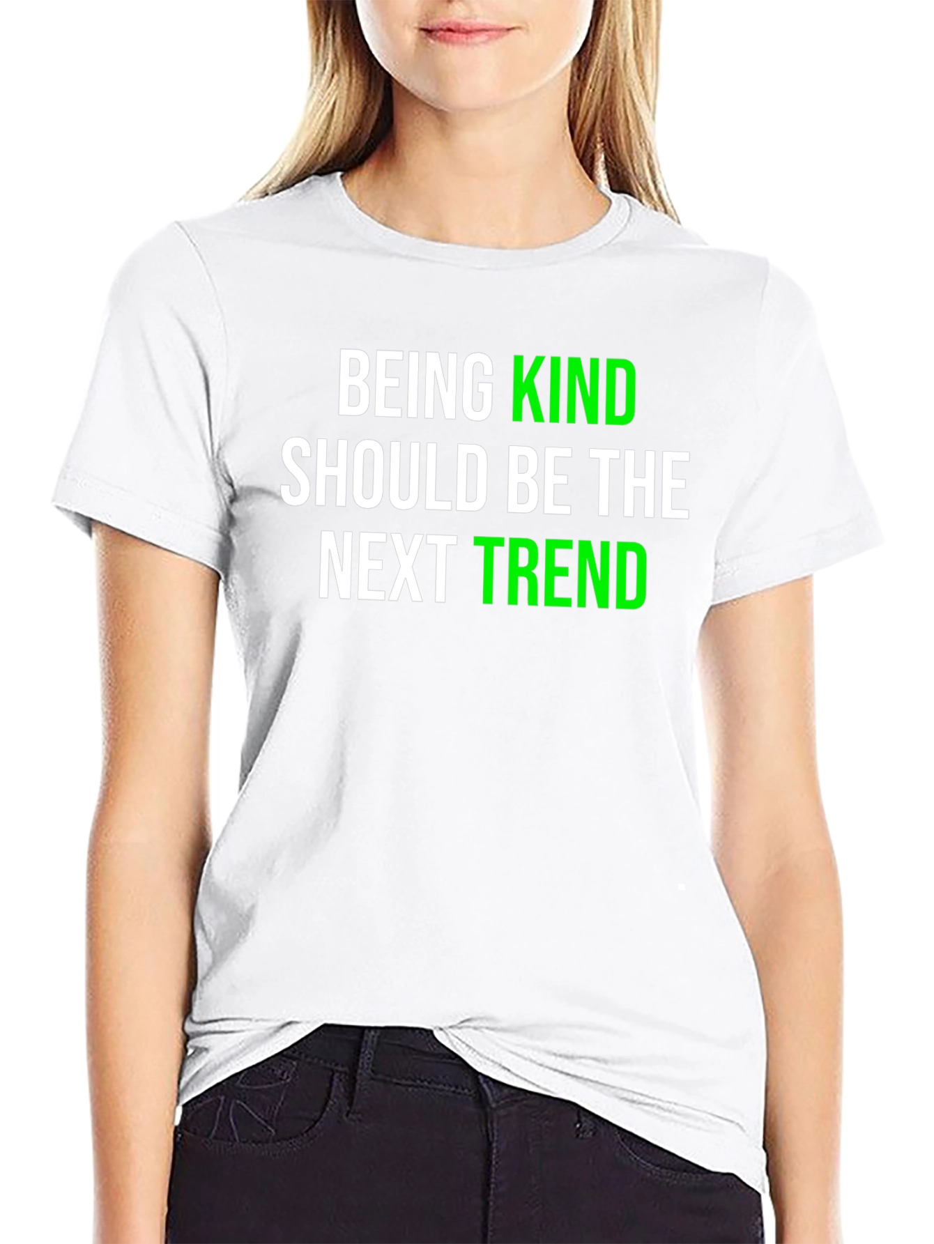 Kindness Trend Graphic Tee - Black