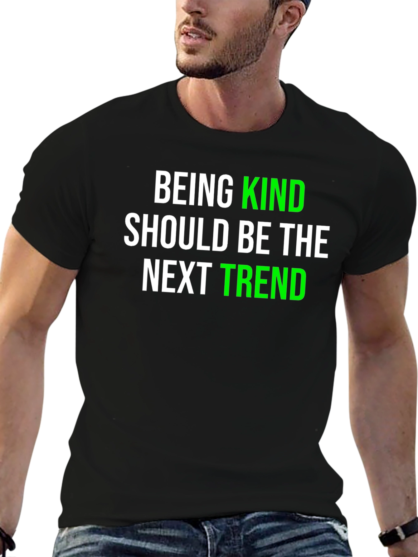 Kindness Trend Graphic Tee - Black