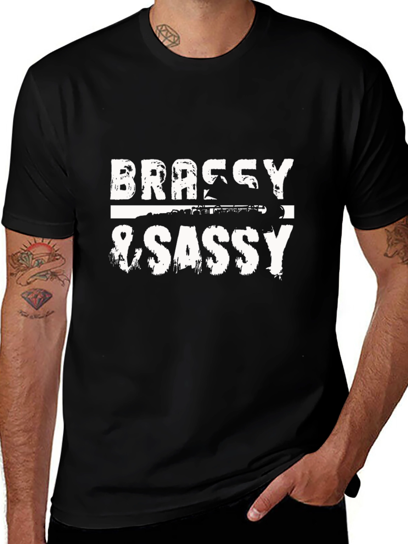 Brassy & Sassy Black Graphic Tee