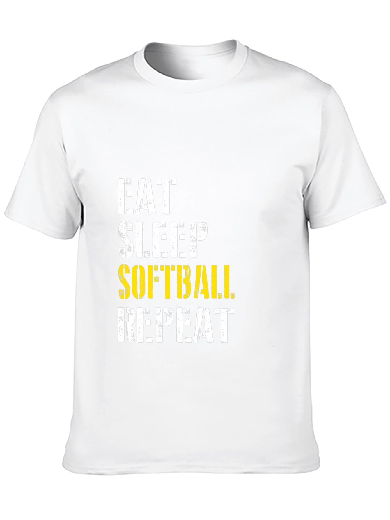 Eat Sleep Softball Repeat Graphic Tee