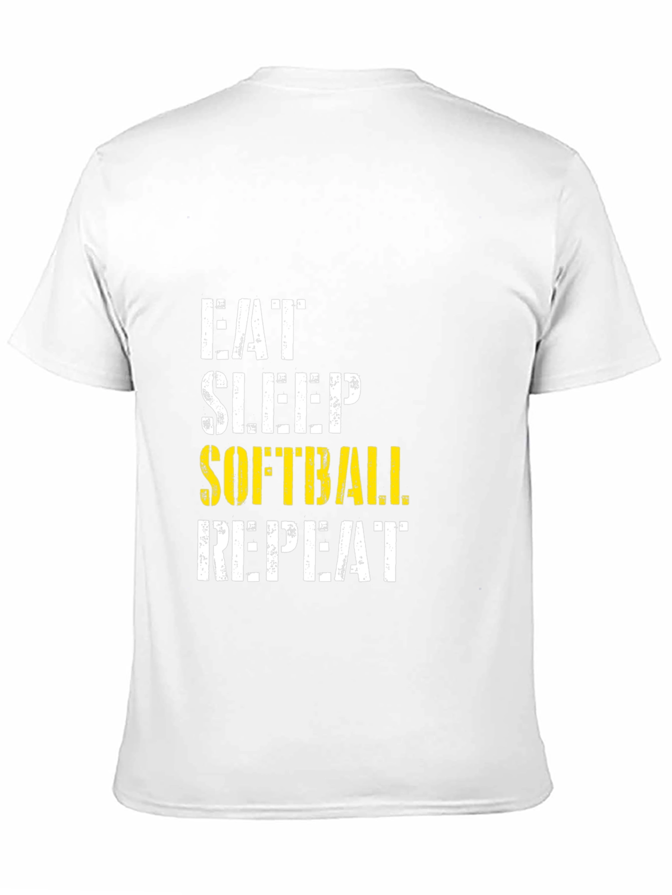 Eat Sleep Softball Repeat Graphic Tee