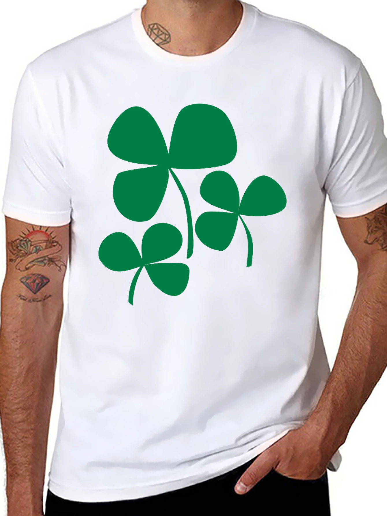 Shamrock Black T-Shirt - St. Patricks Day Apparel