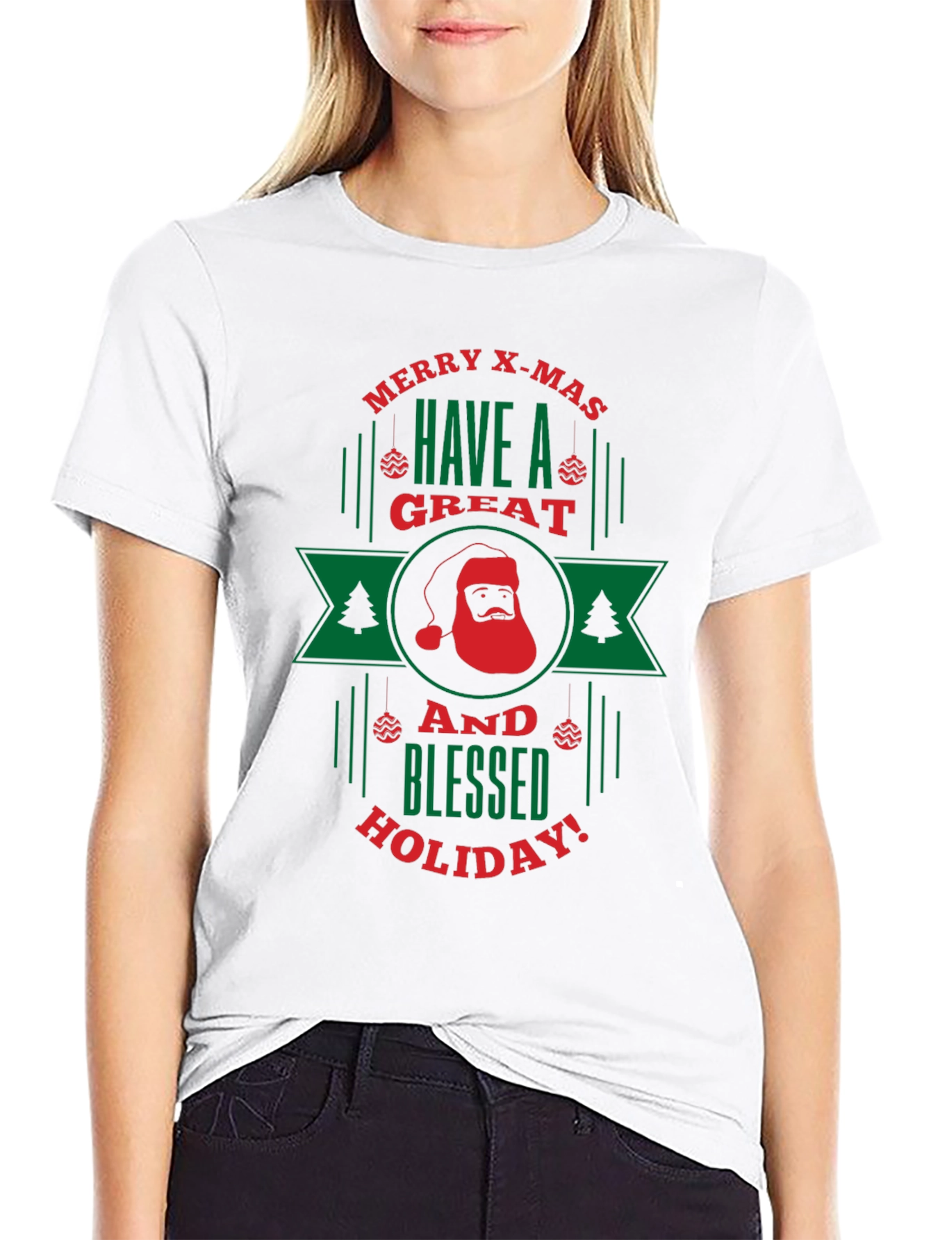 Merry X-Mas Holiday Graphic Tee