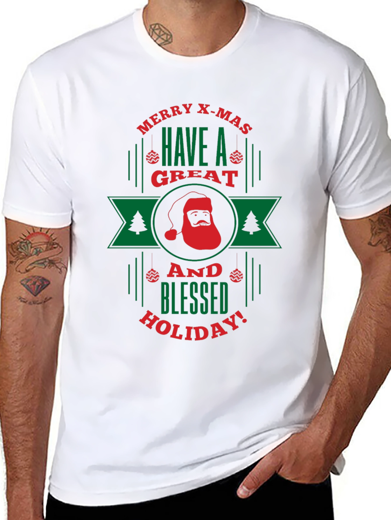 Merry X-Mas Holiday Graphic Tee