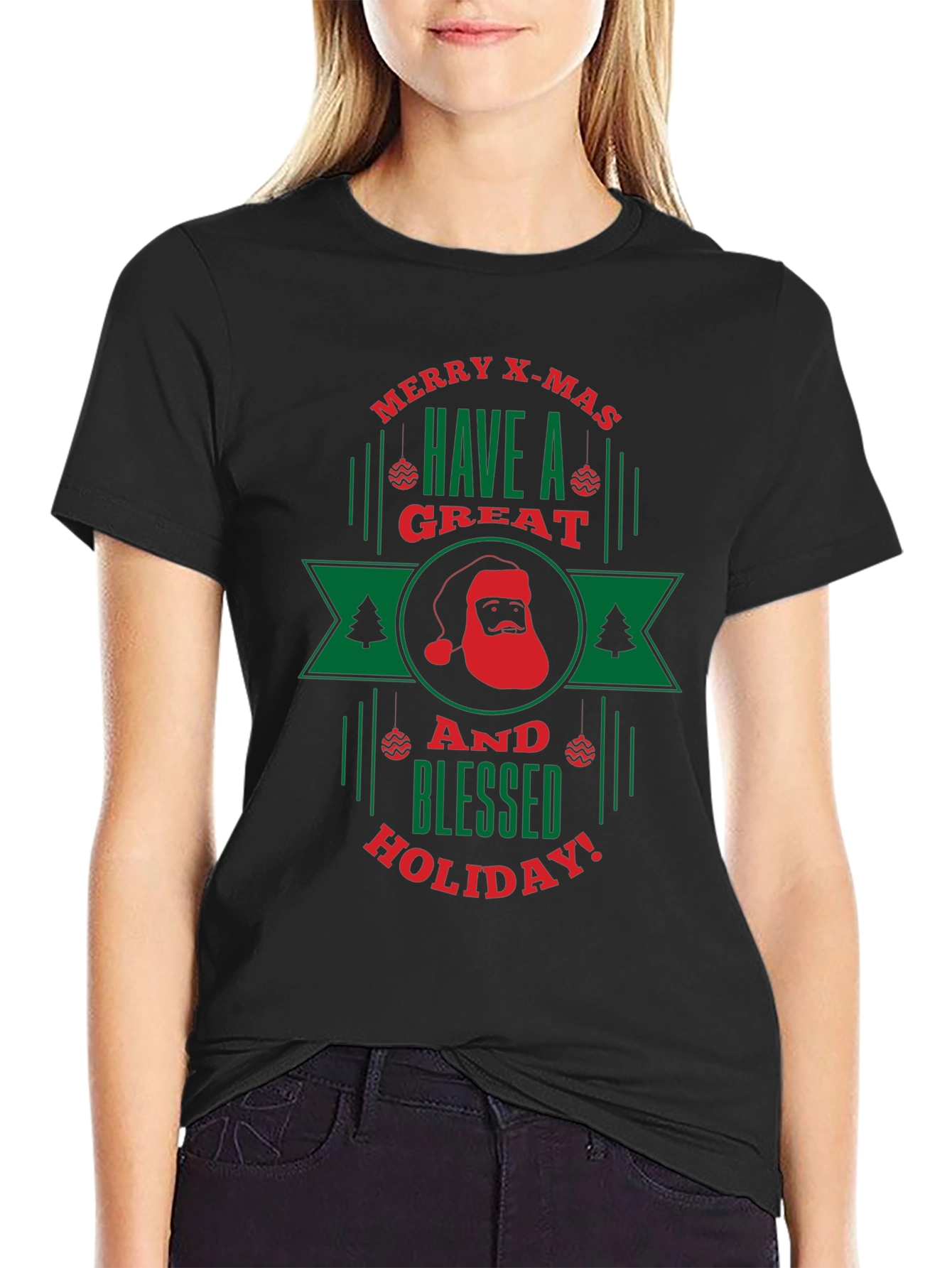 Merry X-Mas Holiday Graphic Tee