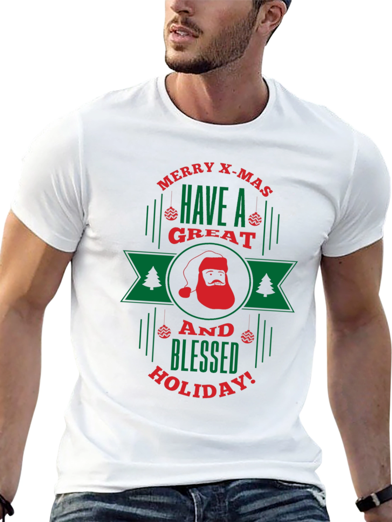 Merry X-Mas Holiday Graphic Tee