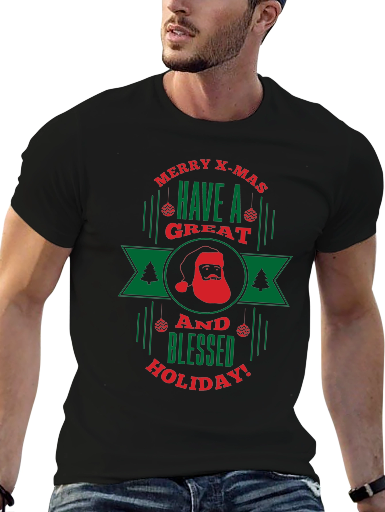 Merry X-Mas Holiday Graphic Tee