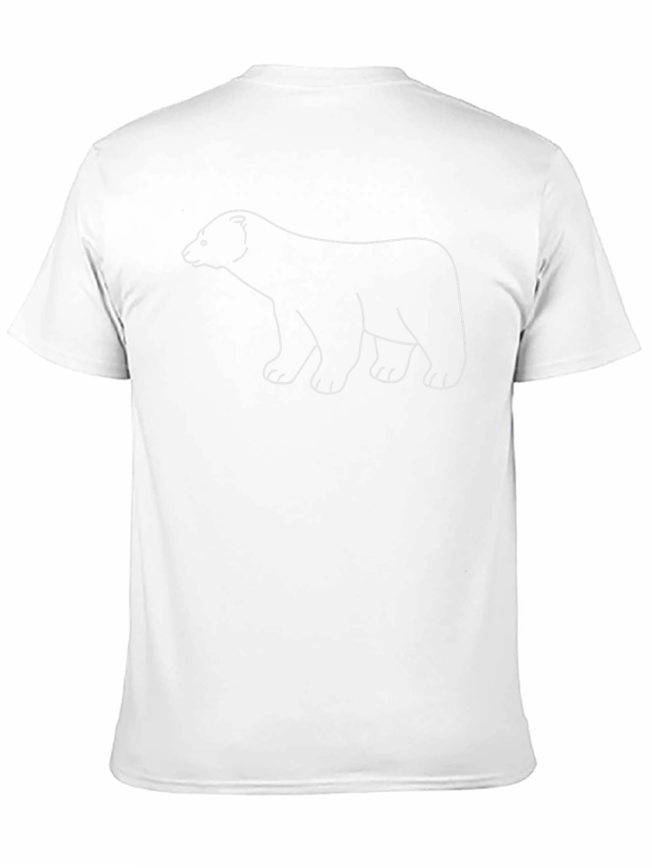 Bear Graphic Tee - Mens Black Cotton T-Shirt