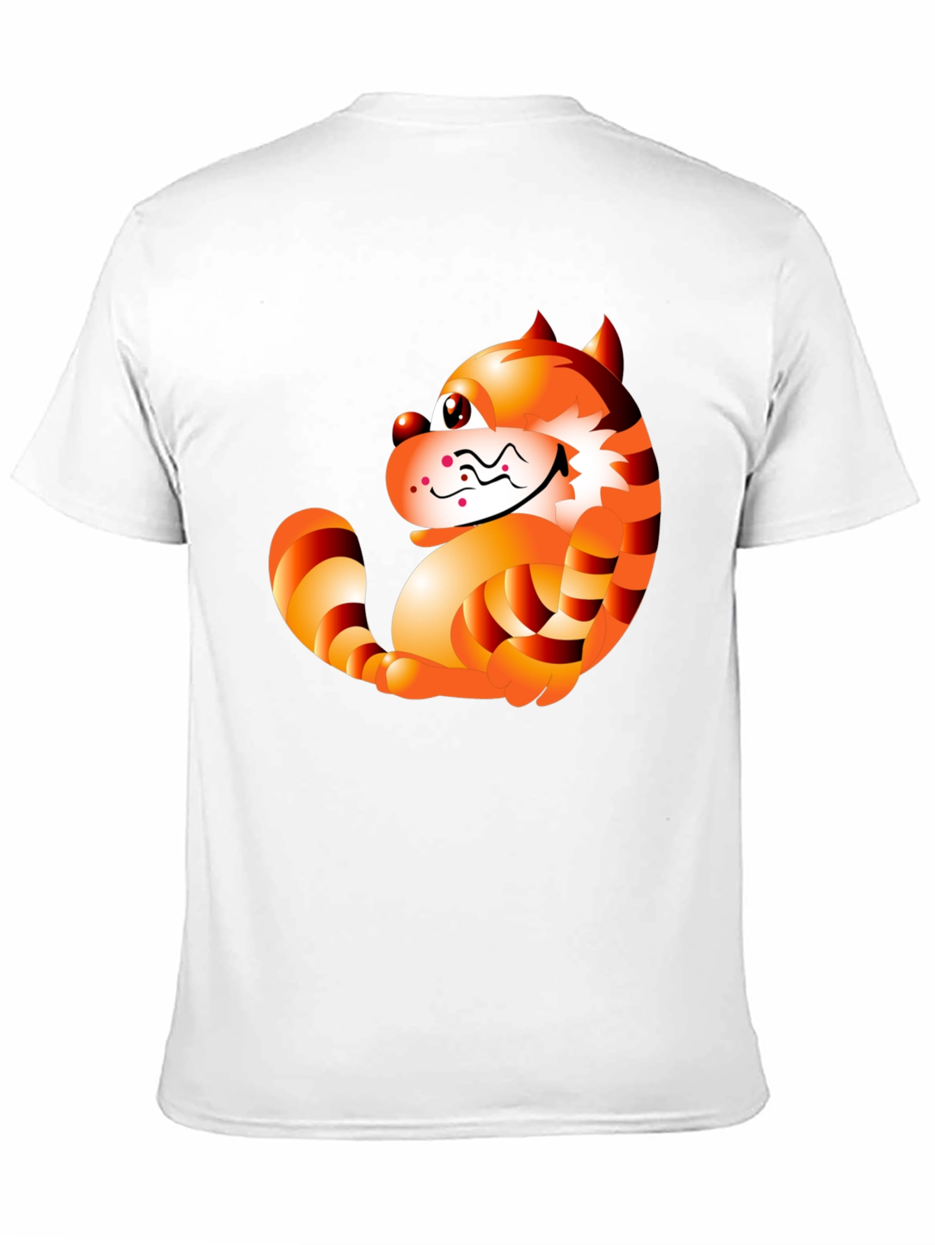 Cartoon Cat Graphic Tee - Stylish Black T-Shirt